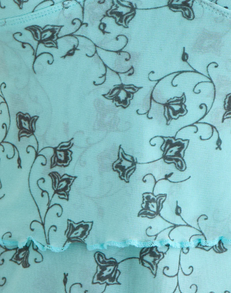 Merida Top in Winding Ivy Blue - Image 6