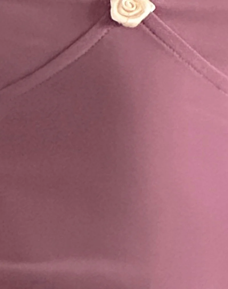 Micaya Mini Dress in Mesh Mauve - Image 4