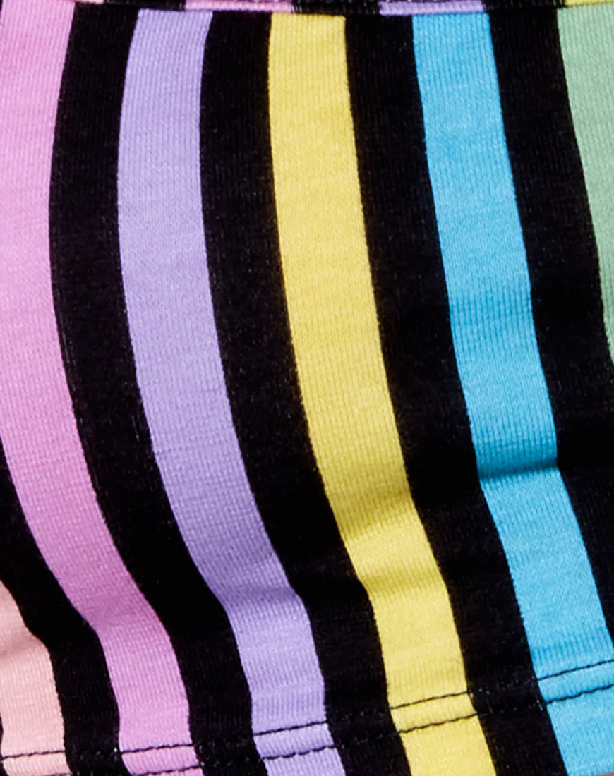 Micro Crop Top in New Stripe - Image 5