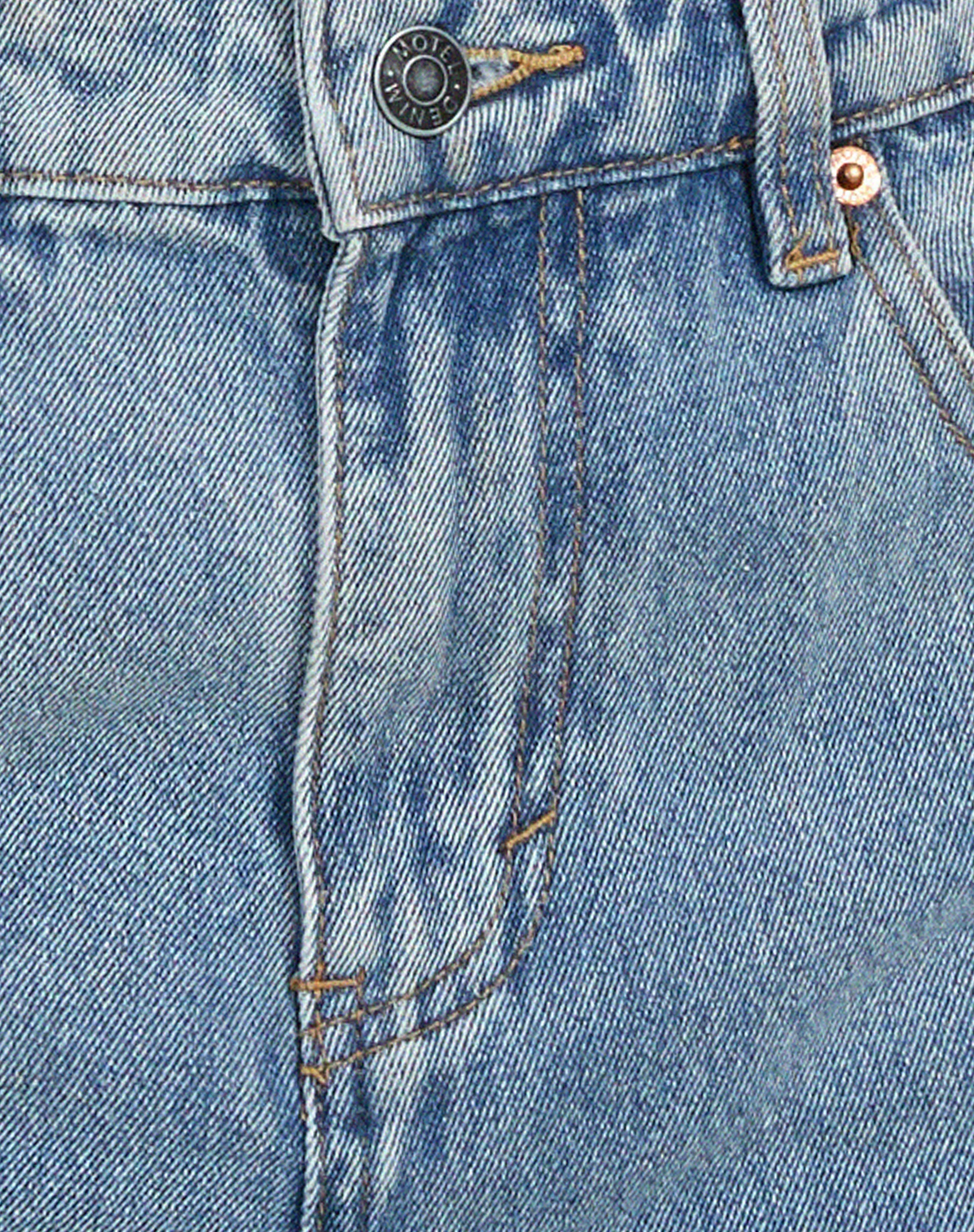 Mid Length Denim Shorts in Light Wash - Image 5
