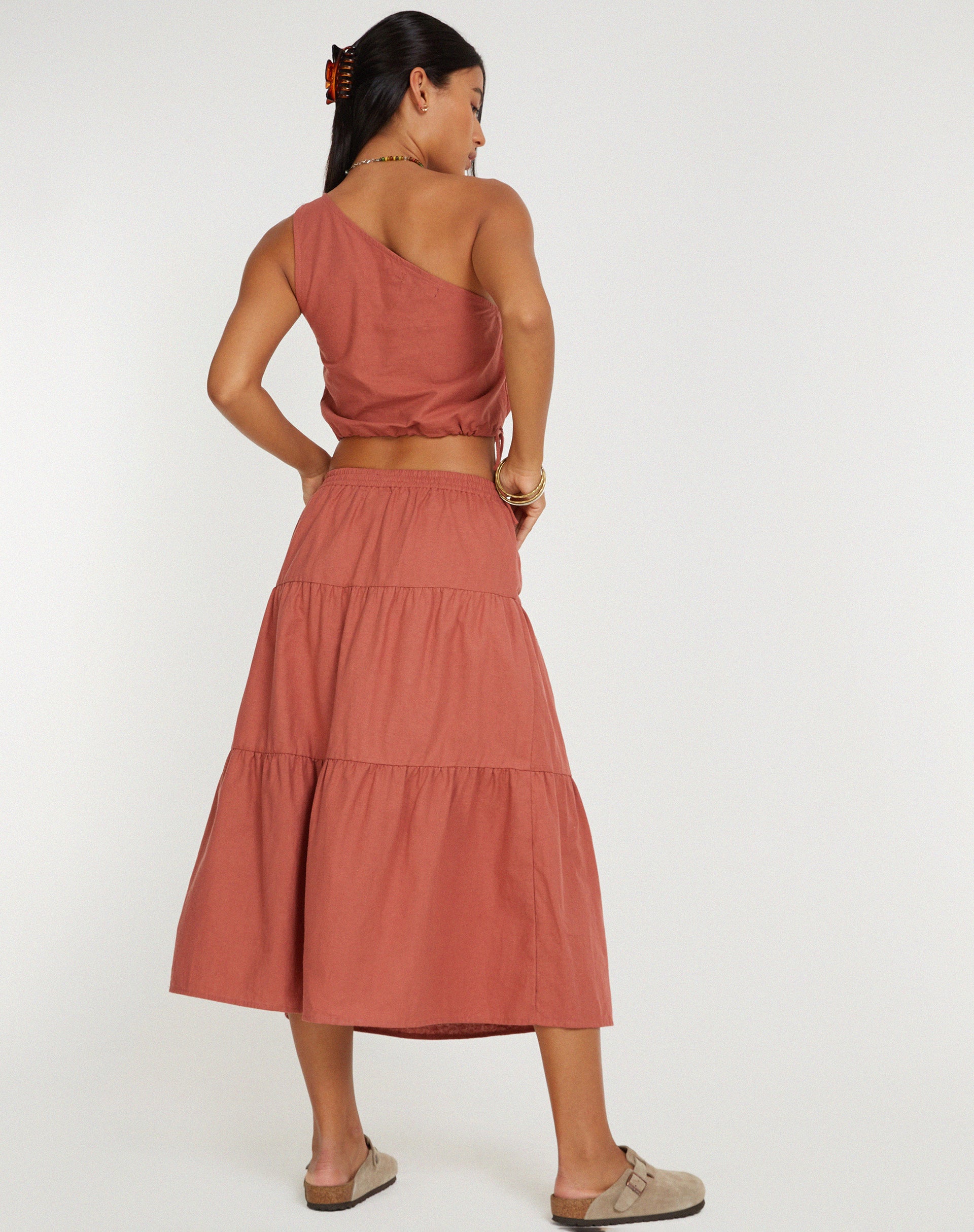 Midaxi Skirt in Cedar Wood - Image 4