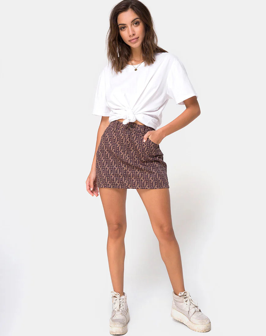 Mini Broomy Skirt in Chinese Moon - Image 5
