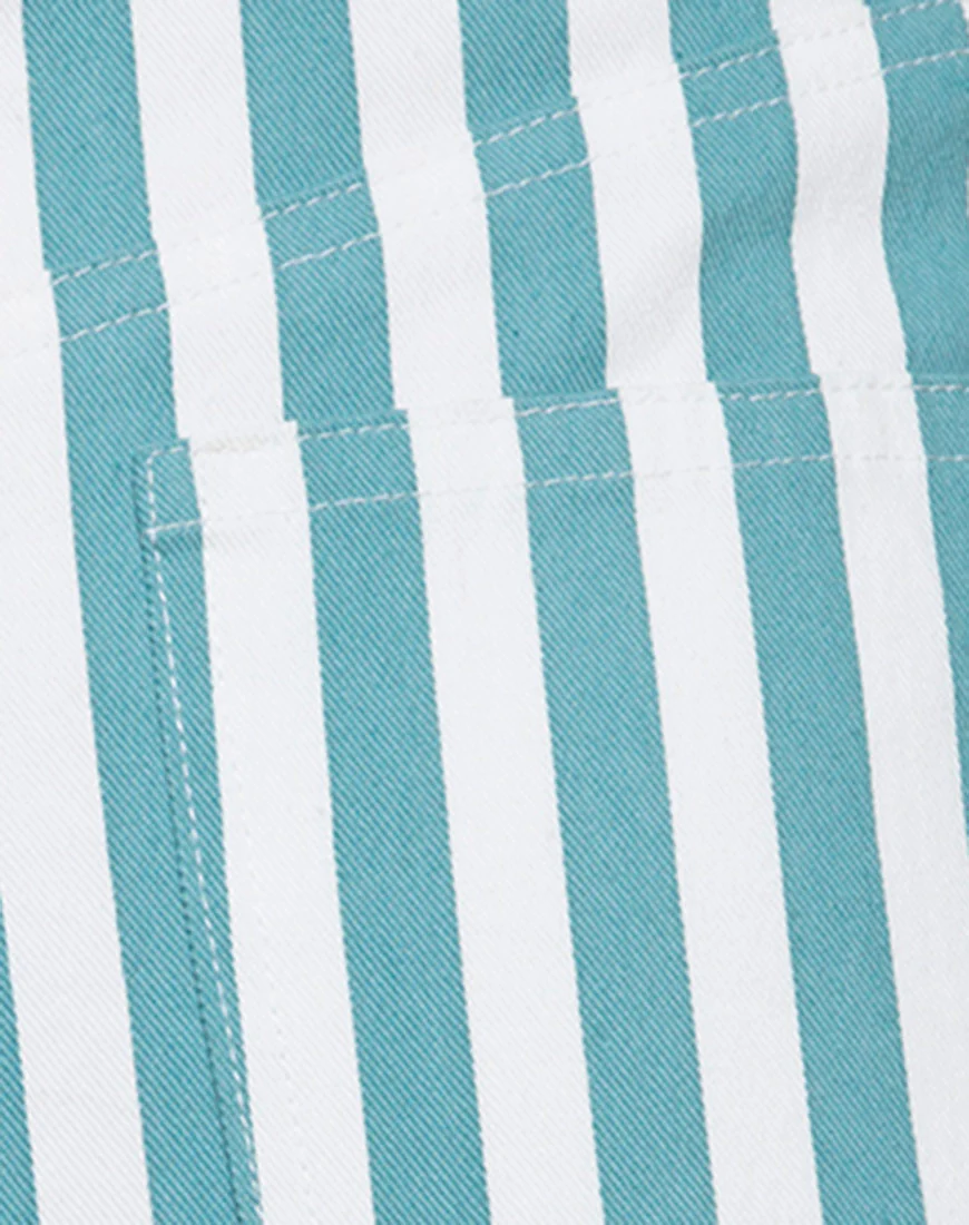 Mini Broomy Skirt in Mid Stripe - Image 5