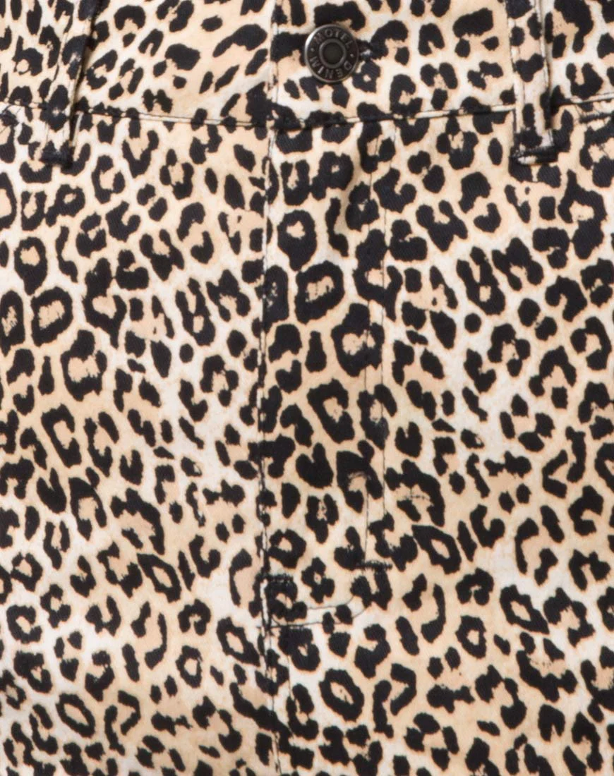 Mini Broomy Skirt in Rar Leopard Brown - Image 6