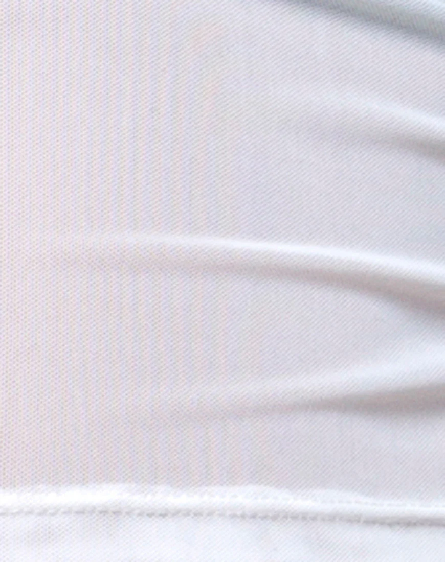 Mini Broomy Skirt in White - Image 5