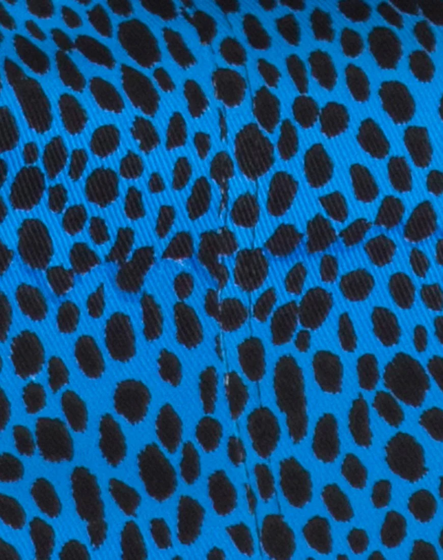 Mini Broomy Skirt in Wild Cat Blue - Image 5