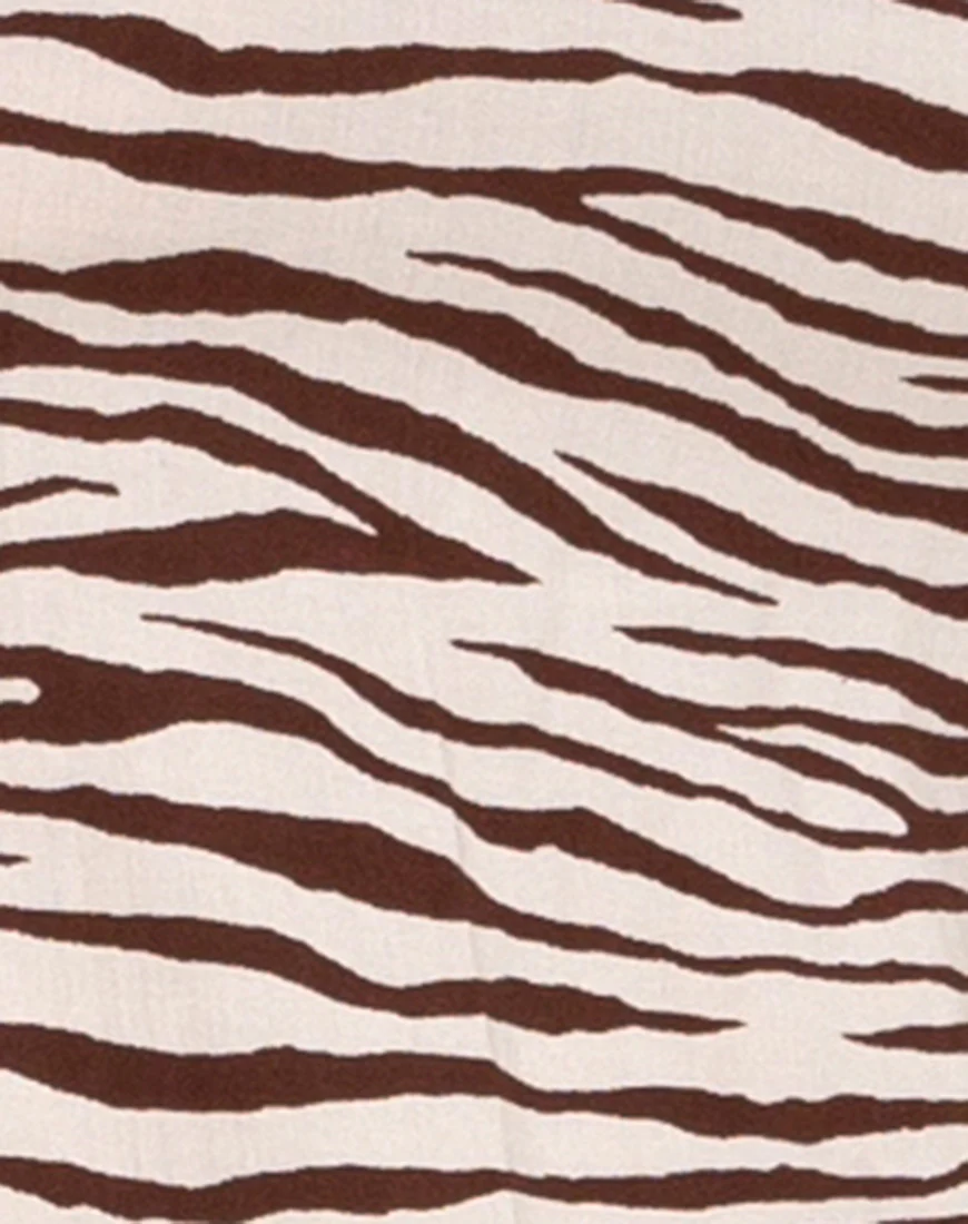 Mirzani Dress in Easy Tiger Cocoa - Image 5