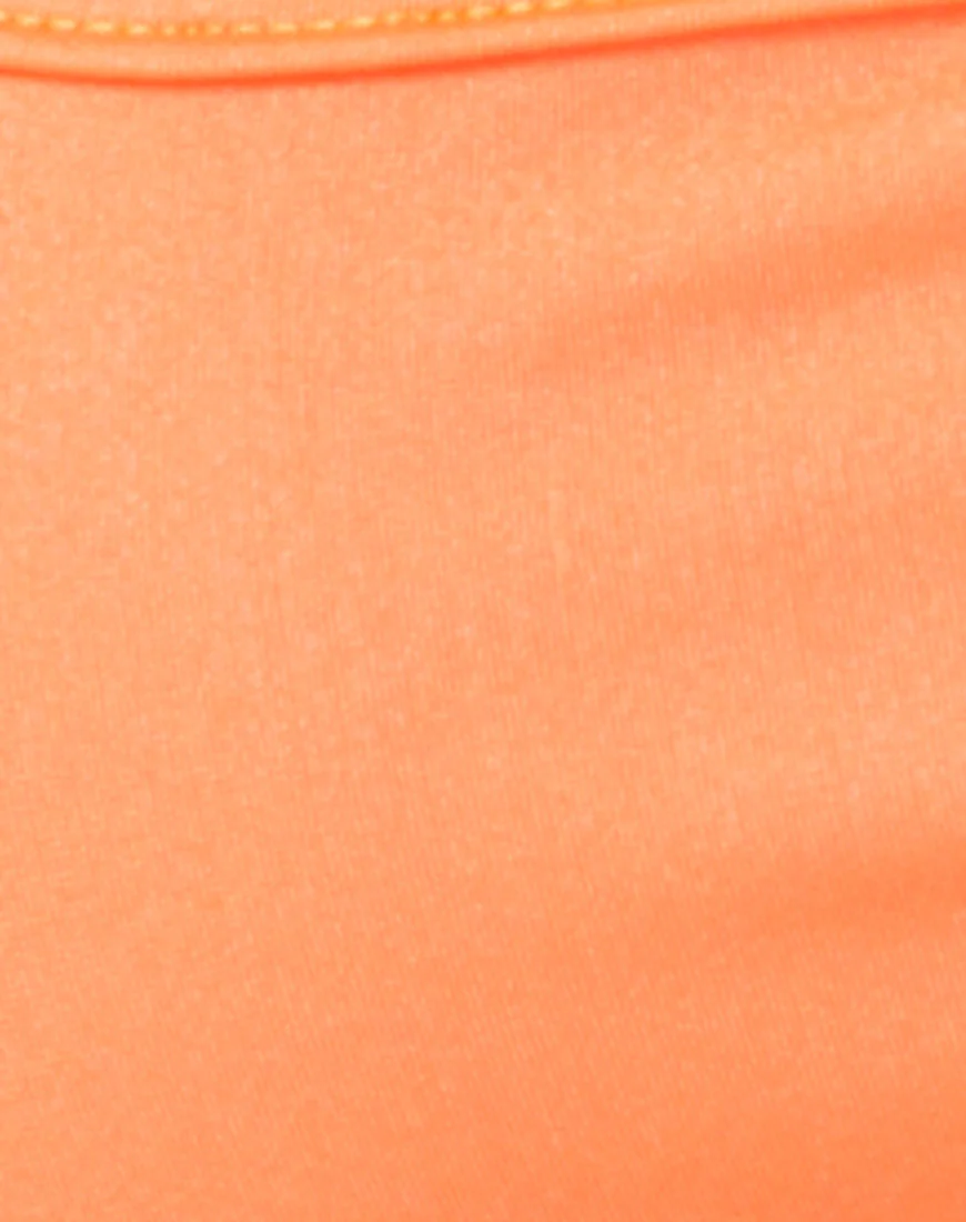 Misho Crop Top in Fluro Orange - Image 5