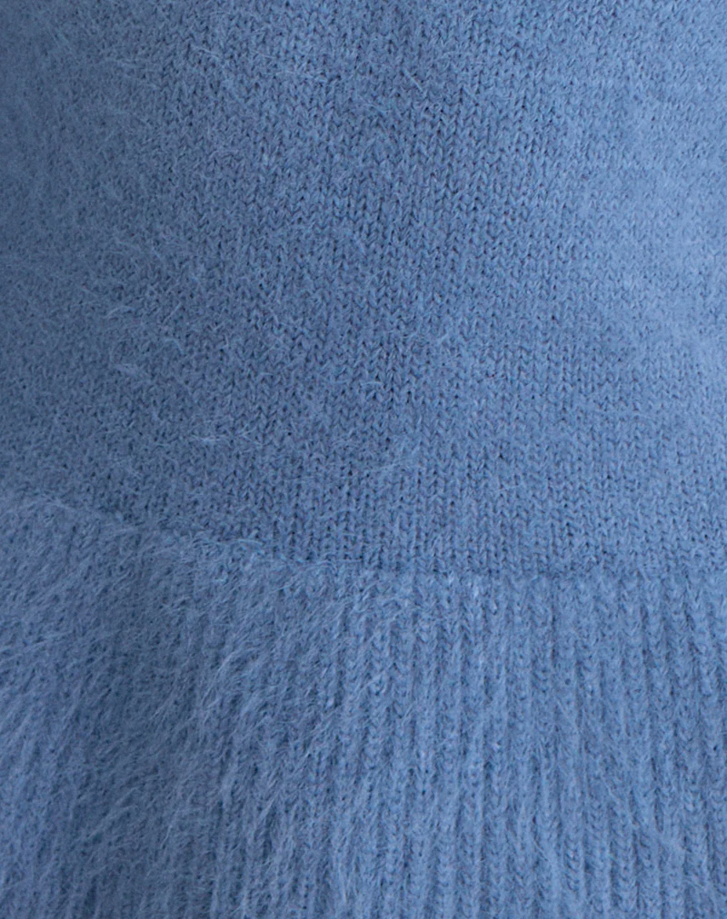 Mizuki Top in Knit Dusty Blue - Image 6