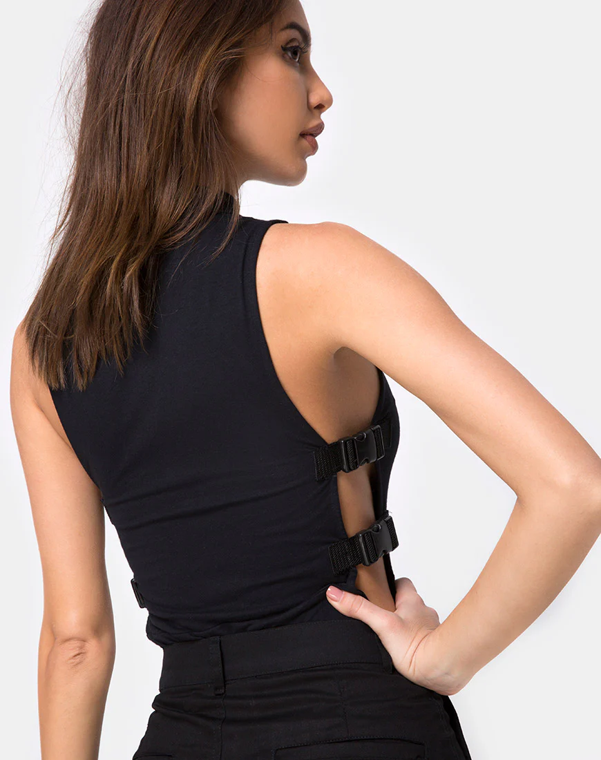 Mocsa Bodice in Black Buckle - Image 2