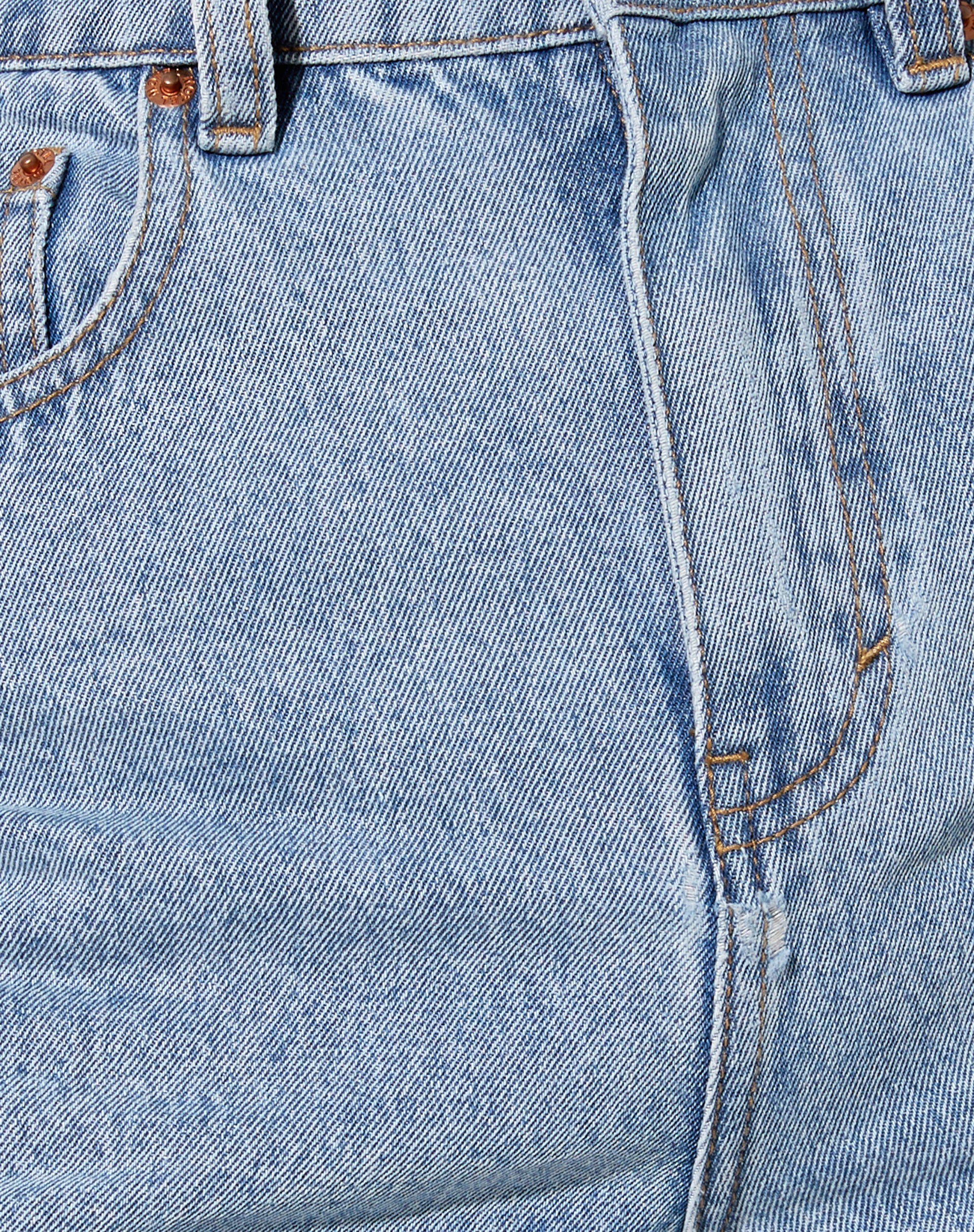 Mom Denim Shorts in Light Wash - Image 6