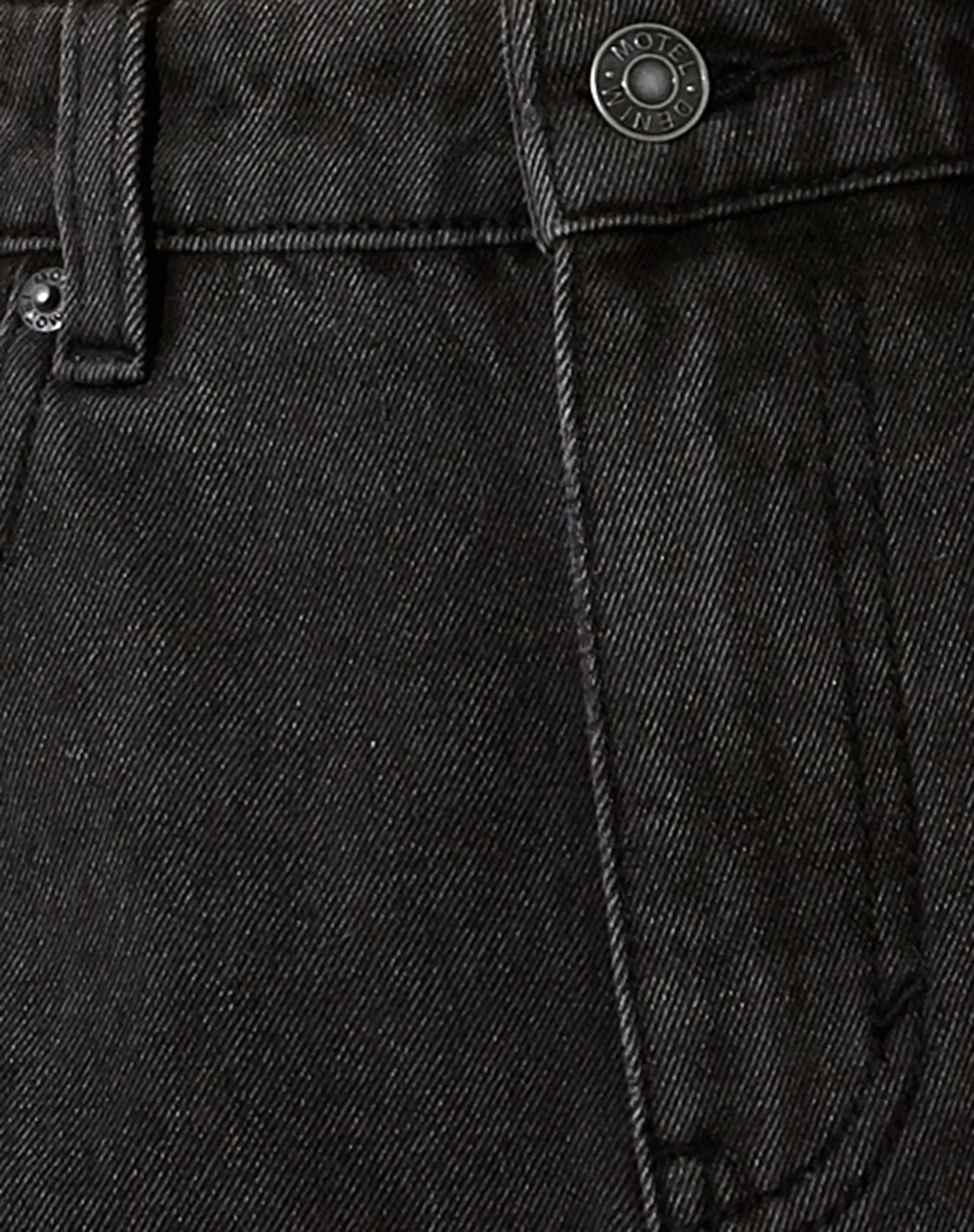Mom Denim Shorts in Black Wash - Image 6