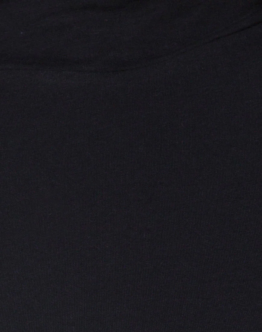 Monec Crop Top in Black Buckle - Image 5