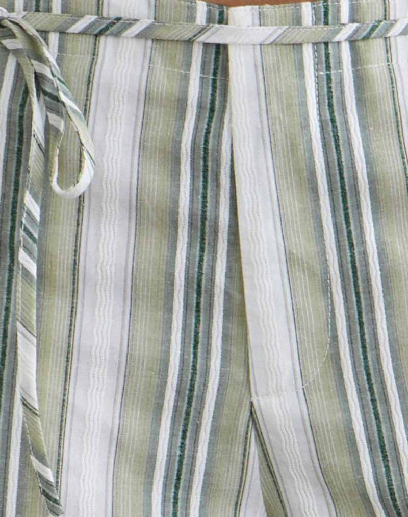 Morino Trouser in Sage Stripe - Image 7