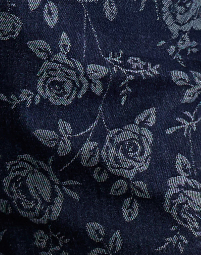 Morith Shorts in Chambray Indigo Rose - Image 7
