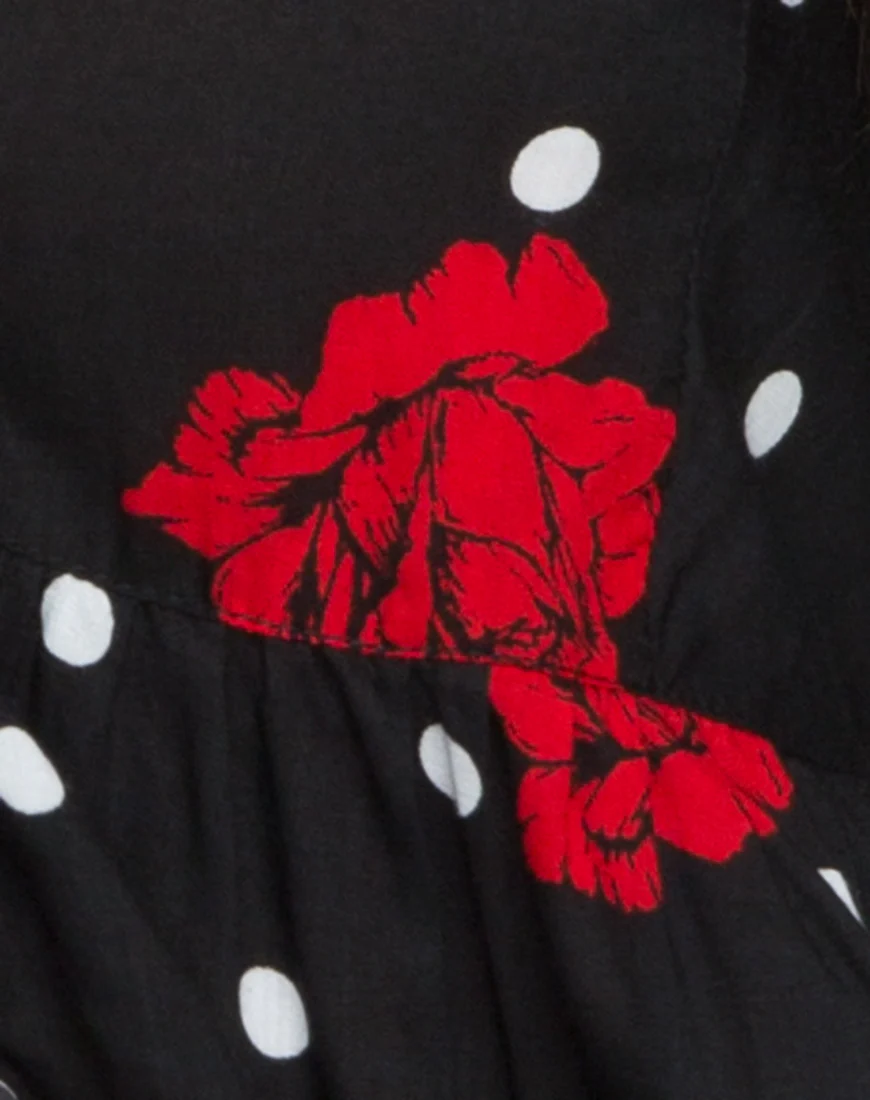 Mosca Plunge Top in Cuban Rose - Image 5