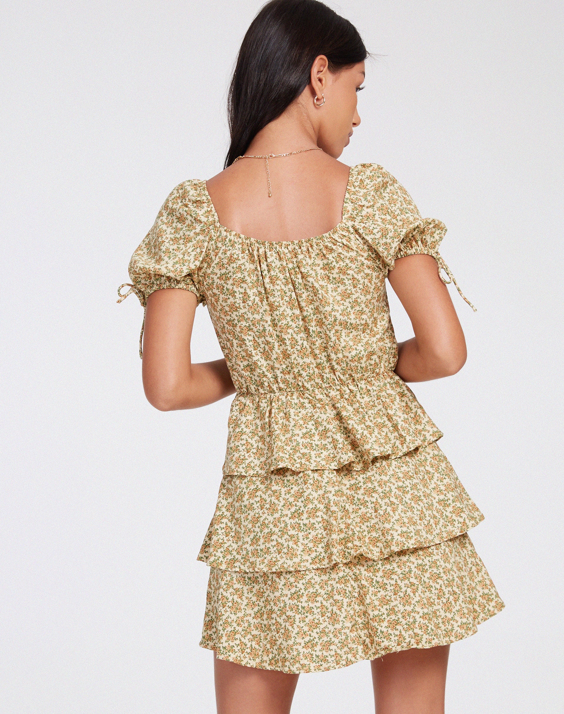 Mosere Mini Dress in Washed Ditsy - Image 3