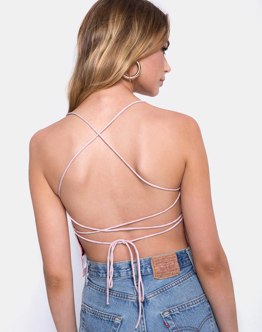 Mosley Cami Top in Satin Blush - Image 2