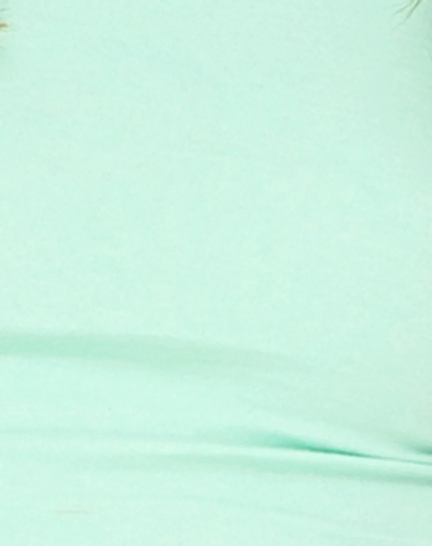 Motel Early Strappy Crop Top in Mint - Image 5