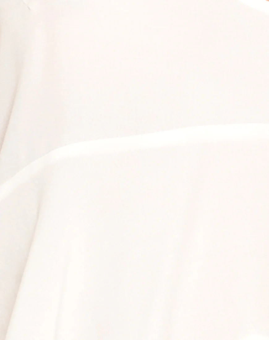 Motel Nicole Cami Top in New White - Image 5