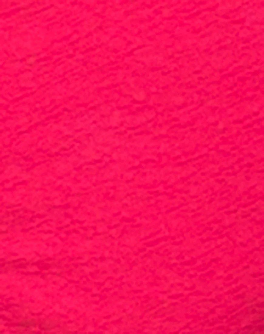 Motel Sunstone Strappy Bikini Bottom in Raspberry - Image 4