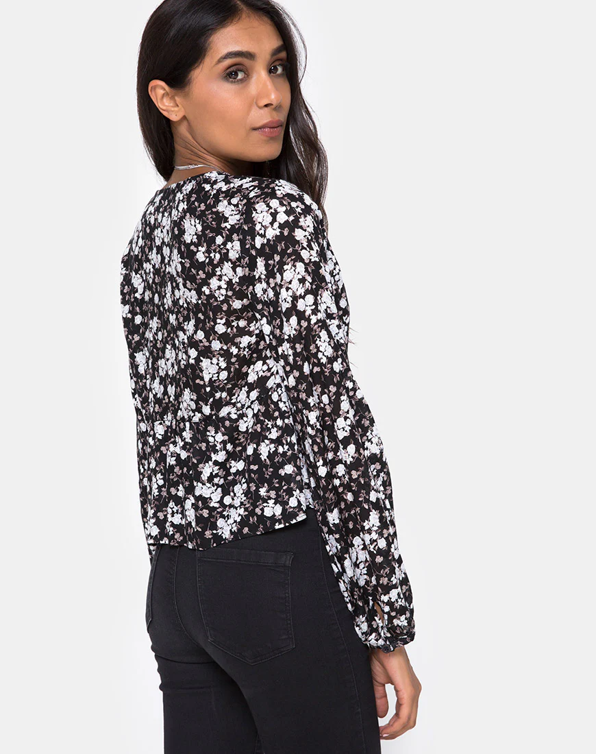 Mousye Top in Dark Wild Flower - Image 2