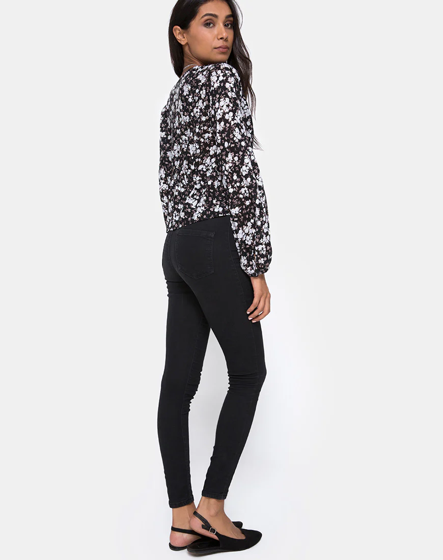 Mousye Top in Dark Wild Flower - Image 4