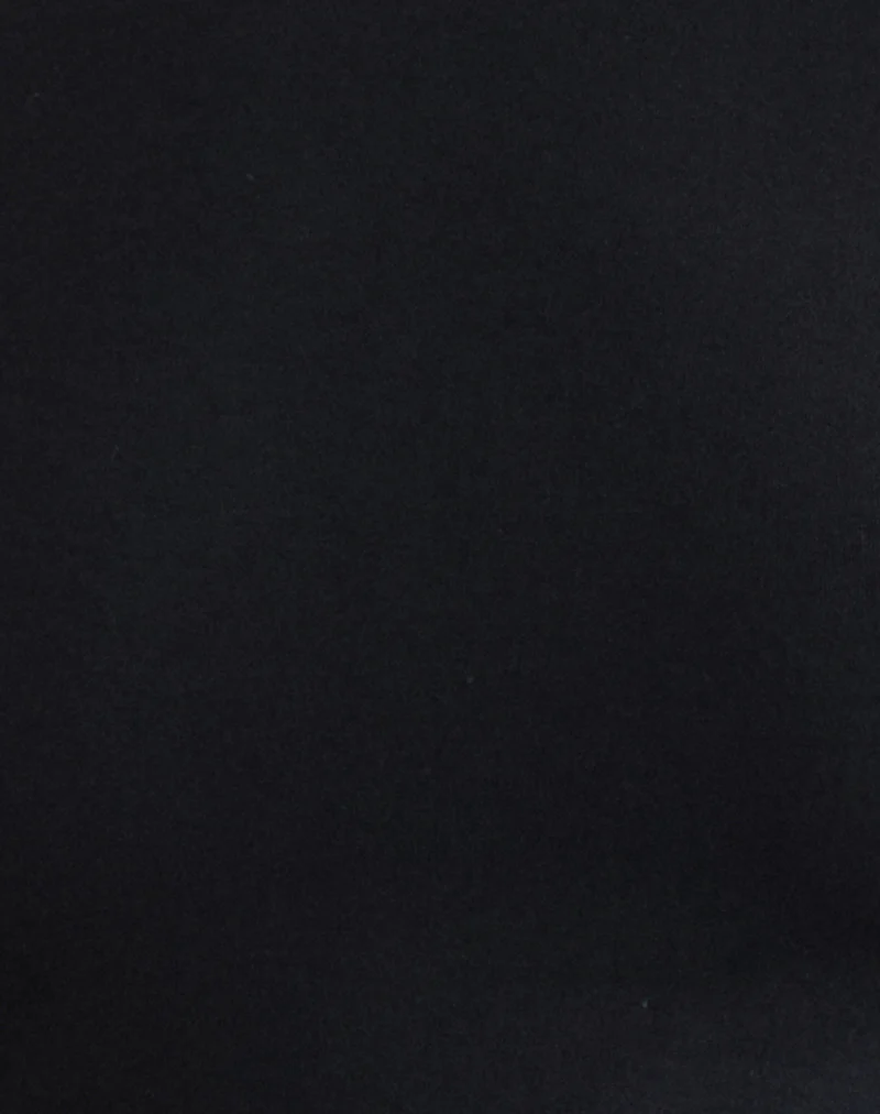 Muzan Long Sleeve Top in Jersey Black - Image 5
