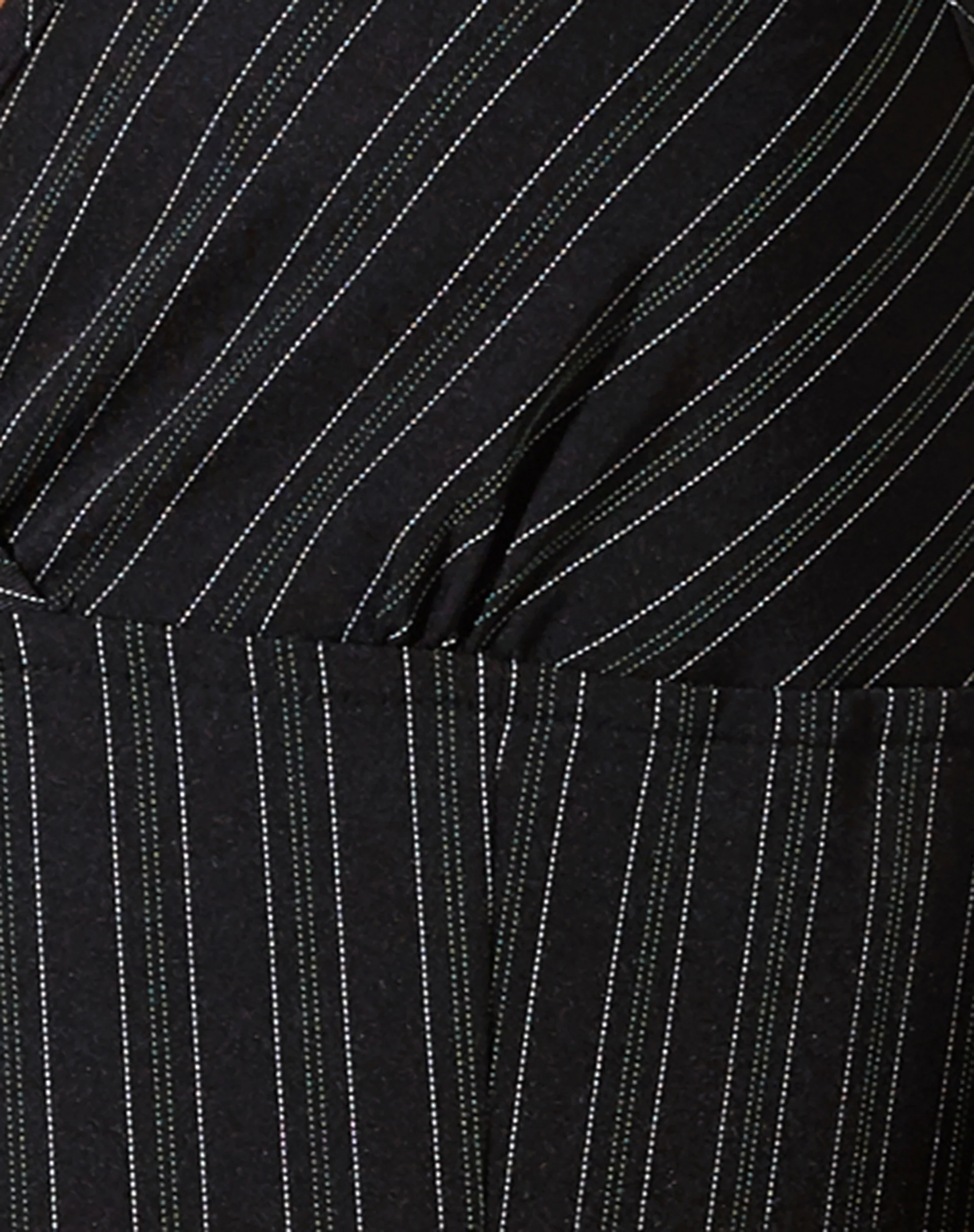 Naima Corset Top in Pinstripe Black - Image 7