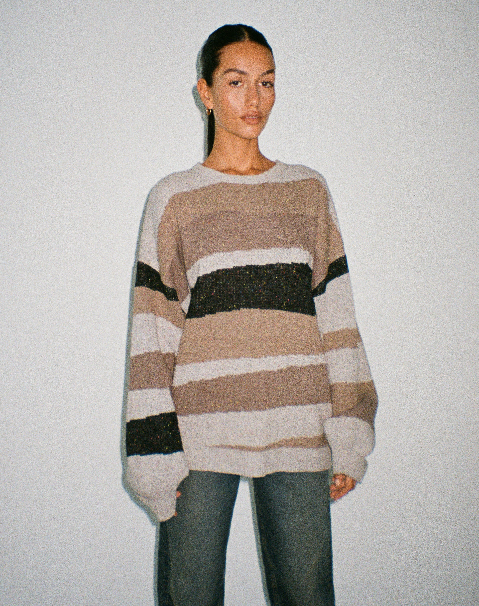 Namari Jumper in Abstract Grey and Tan - Image 3