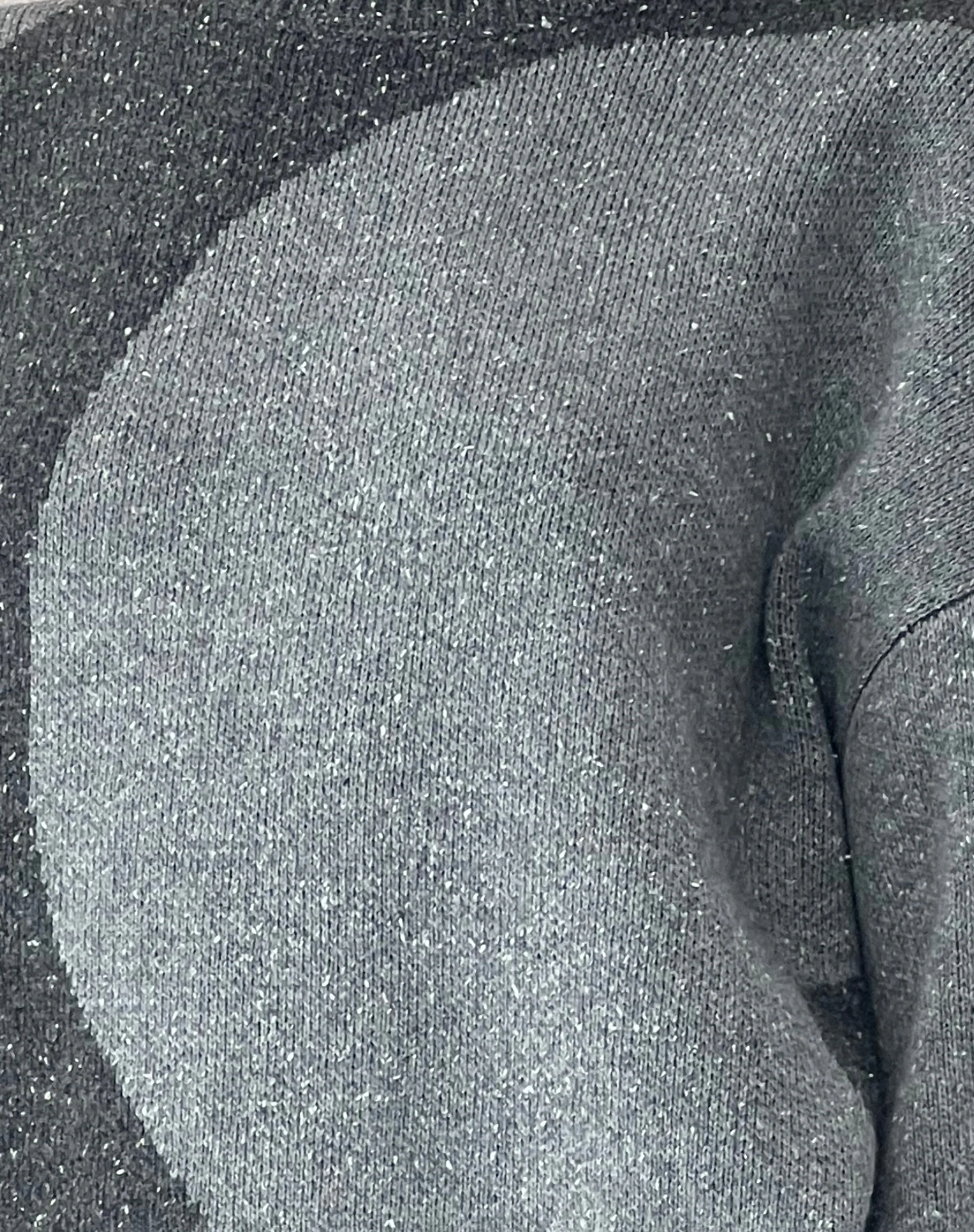 Namari Jumper in Black and Charcoal Mix Knit - Image 6