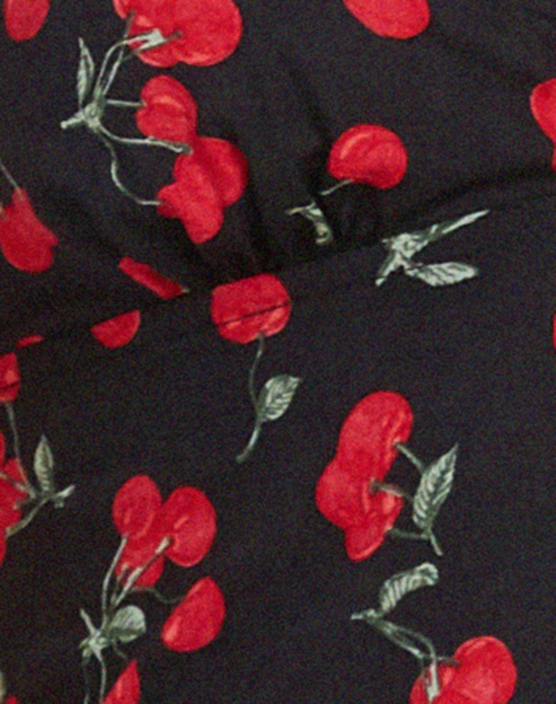 Nanda Crop Top in Cherries Black - Image 5