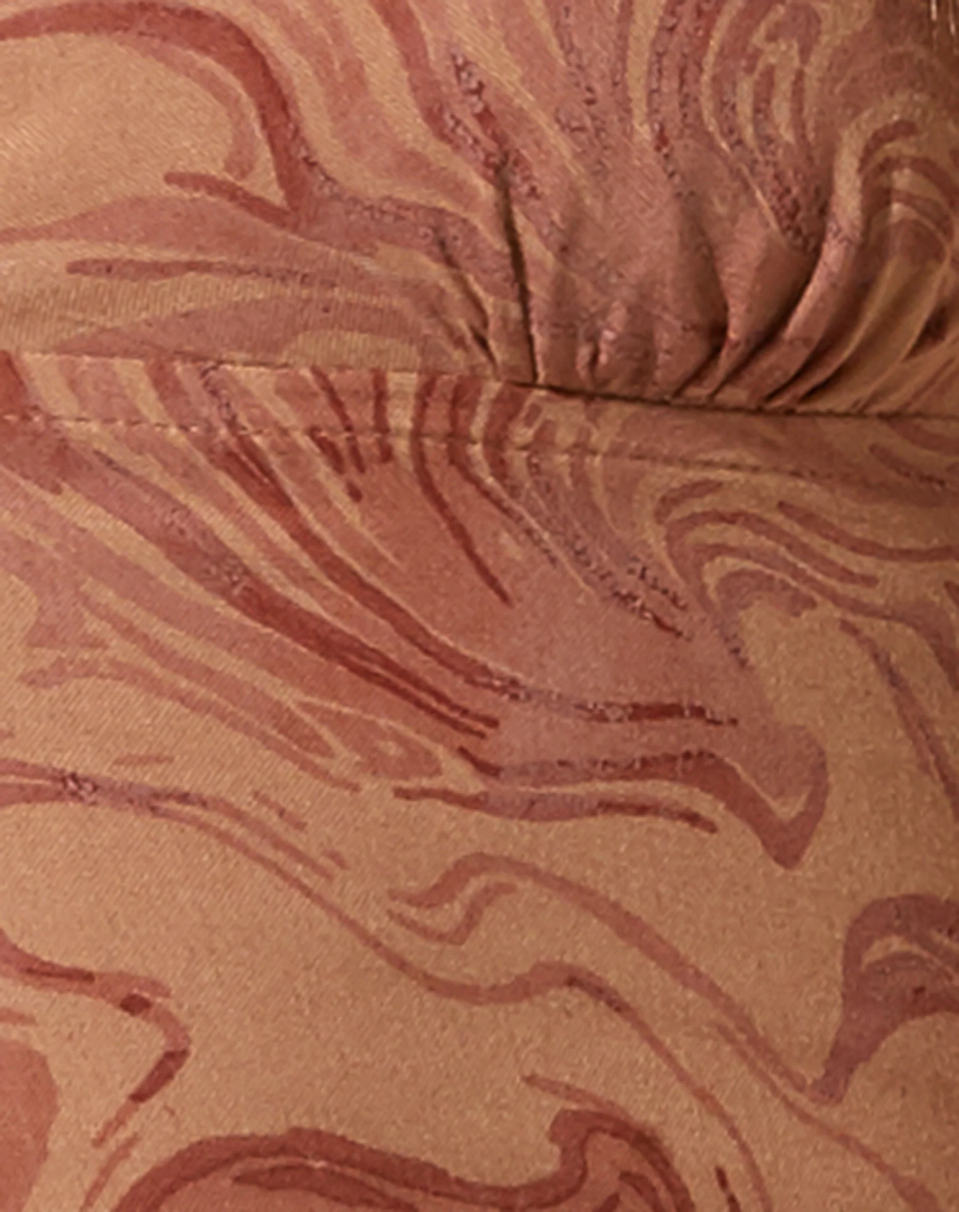 Nanda Crop Top in Fluid Marbling Brown - Image 8