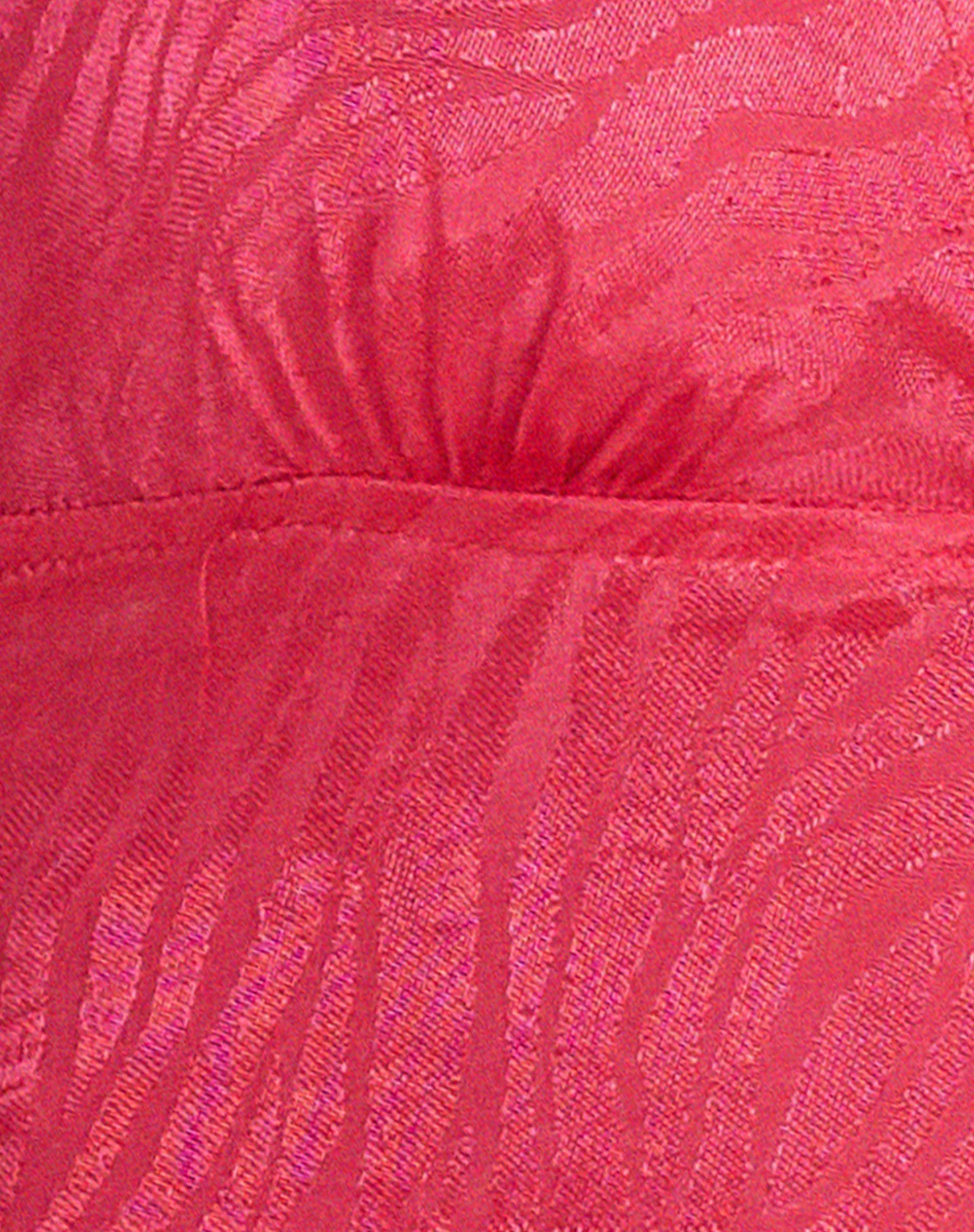 Nanda Crop Top in Satin Zebra Hot Pink - Image 5