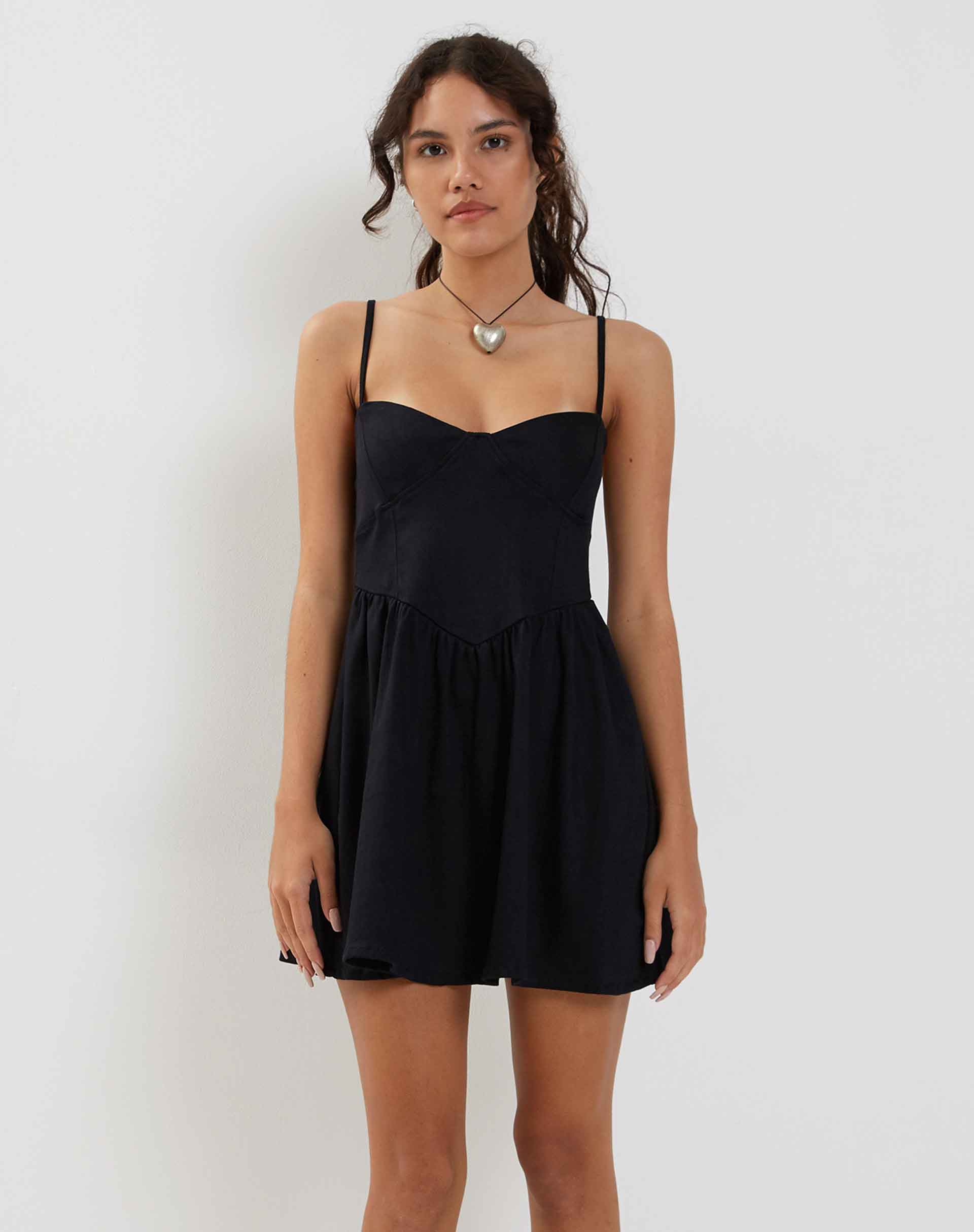 Nanisa Mini Dress in Black - Image 2