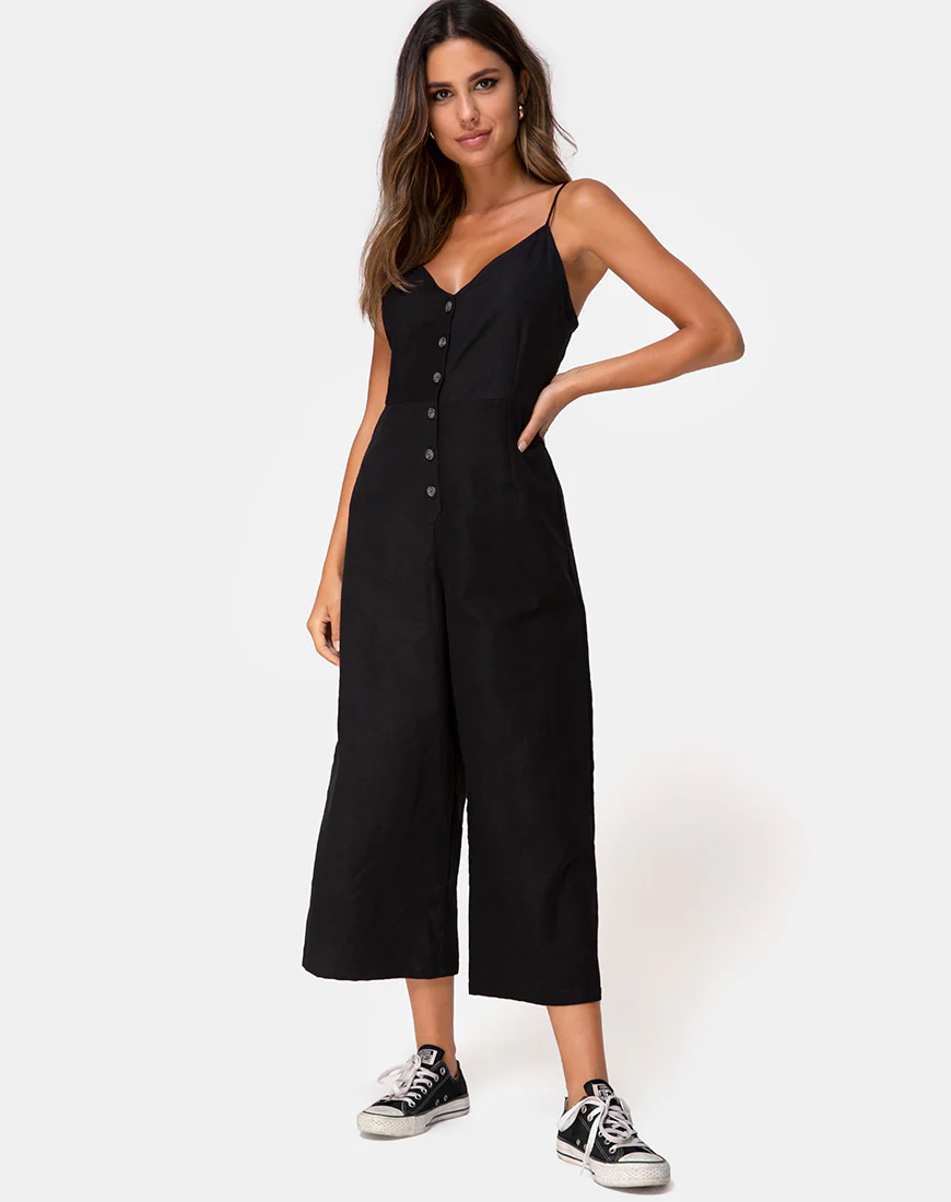 Nasa Jumpsuit in Black - Image 3