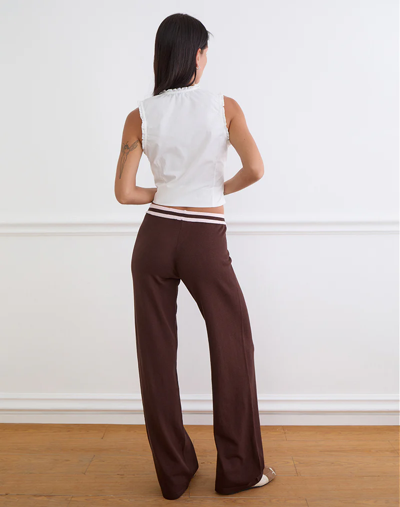Natela Trouser in Dark Brown - Image 4