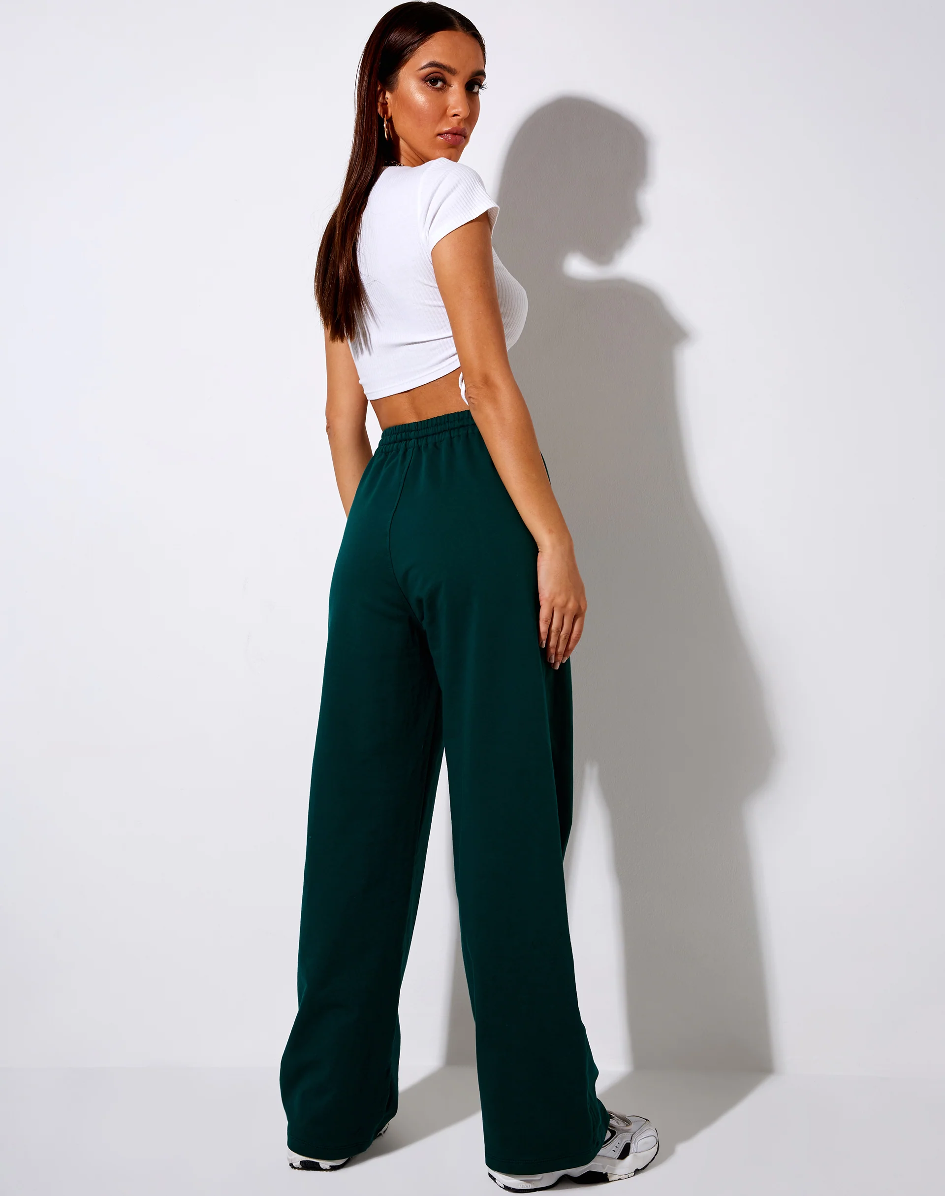 Nattan Jogger in Bottle Green 'Angel' Embro - Image 5