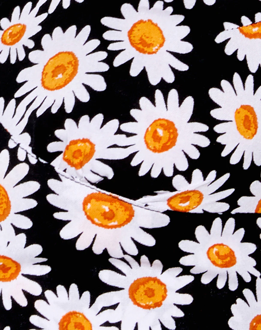 Naya Crop Top in Daisy Love Black - Image 5