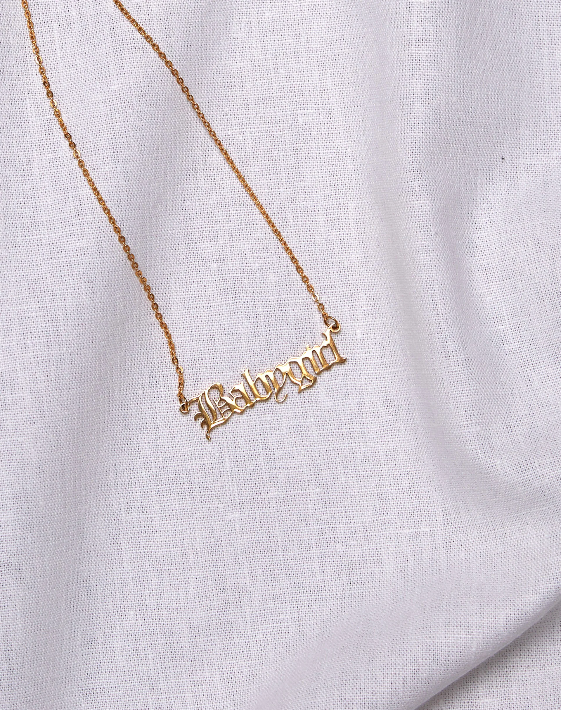Necklace in “Baby Girl” Gold - Image 2