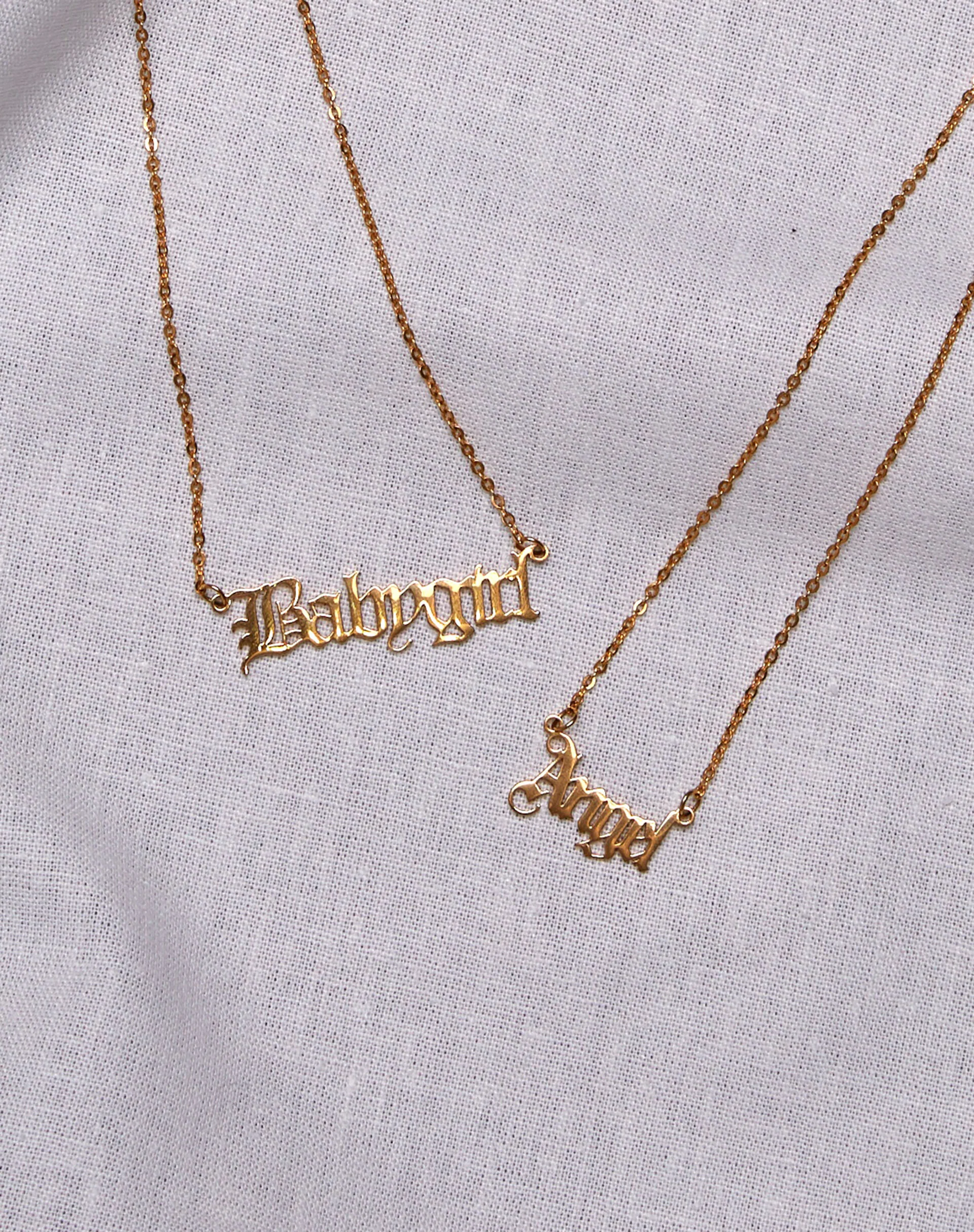 Necklace in “Baby Girl” Gold - Image 3