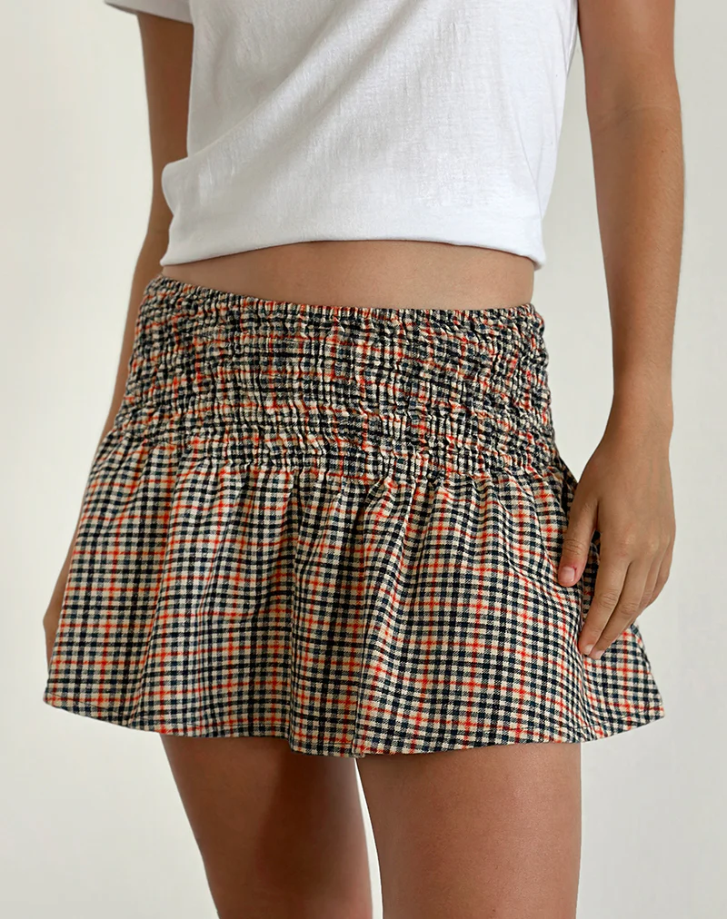 Nelesi Mini Skirt in Country Check - Image 2
