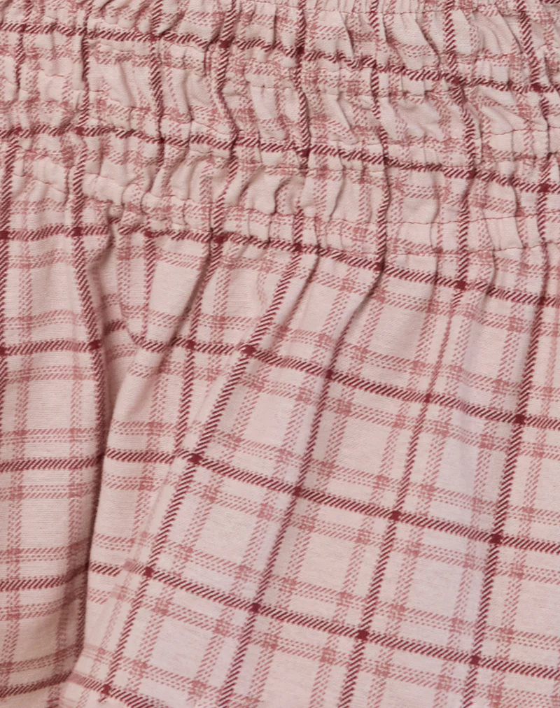 Nelesi Mini Skirt in Basic Tartan Pink - Image 5