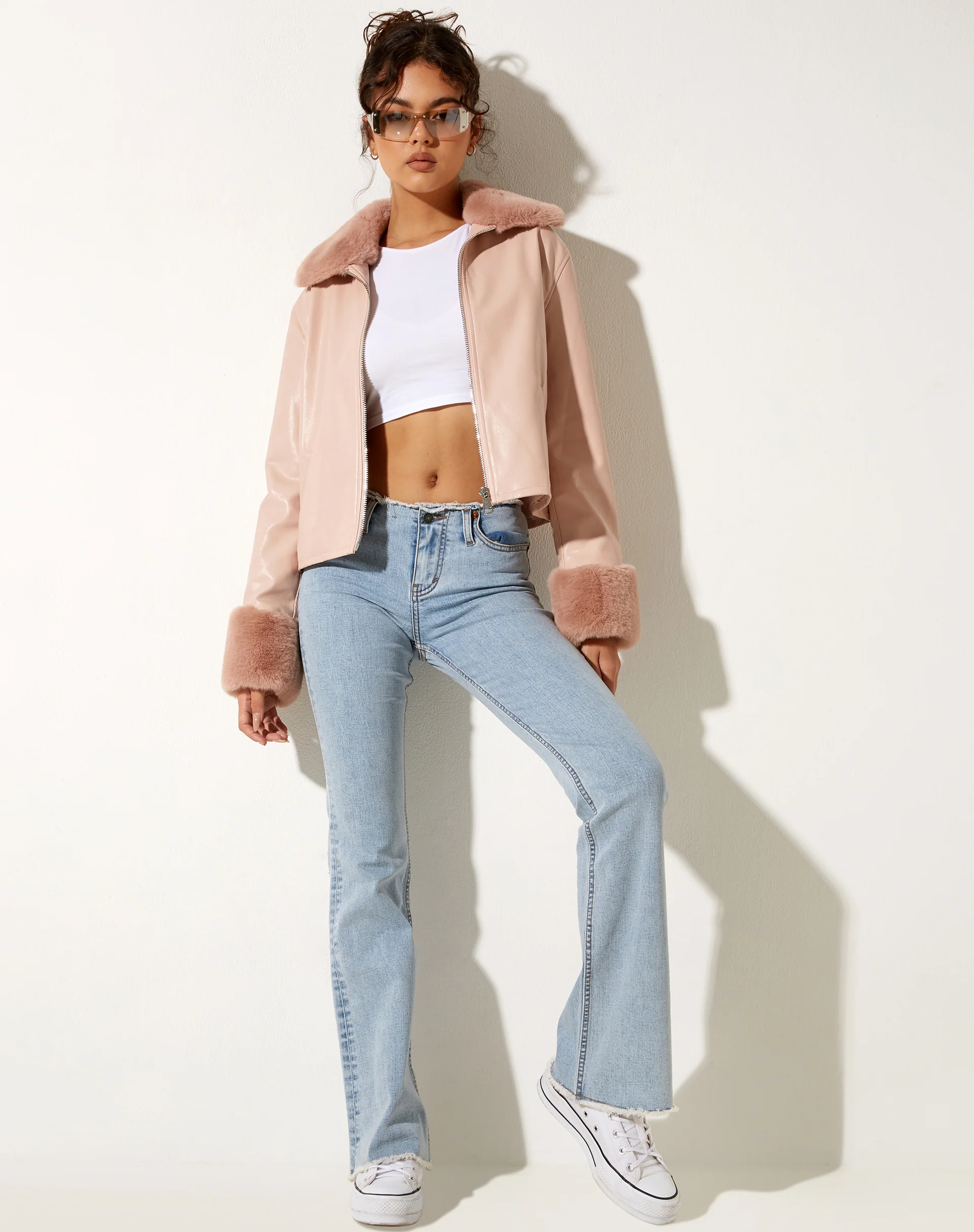 Neliya Jacket in Pu Pink - Image 3