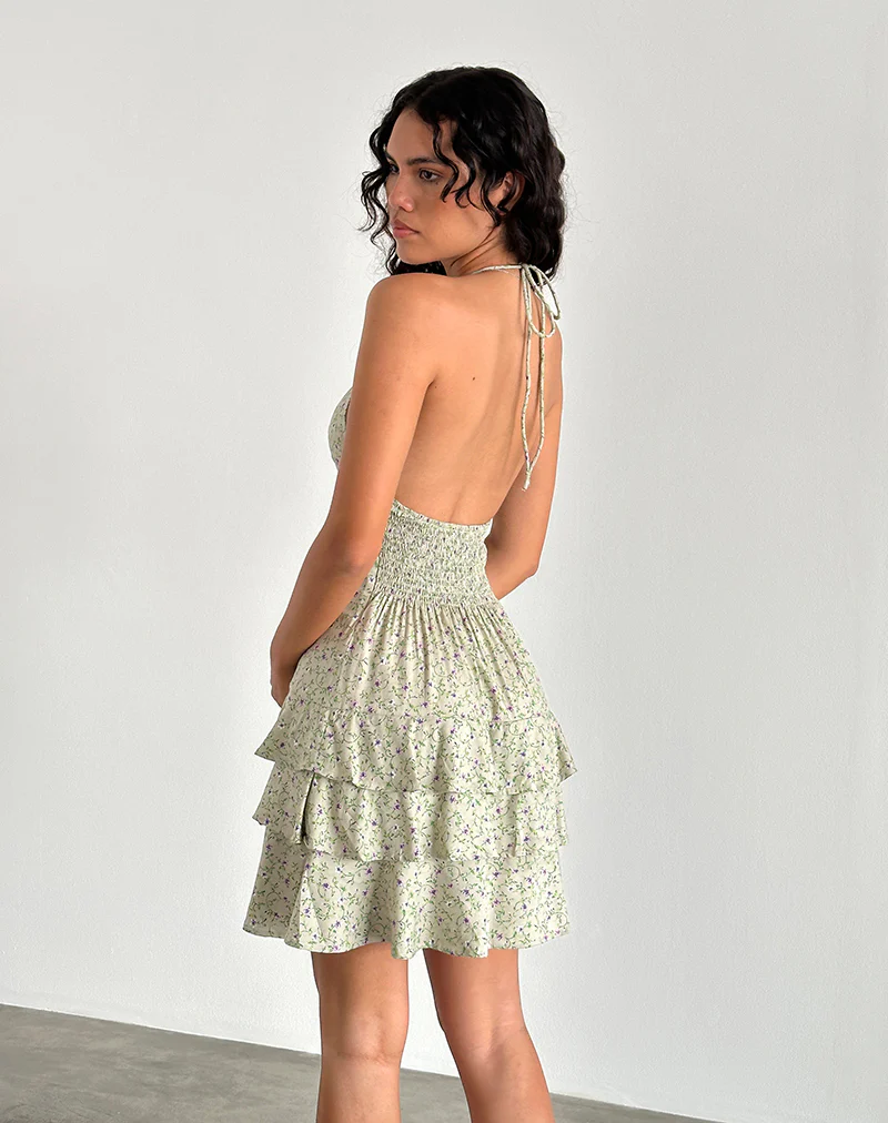 Nenita Mini Dress in Parma Violet - Image 3