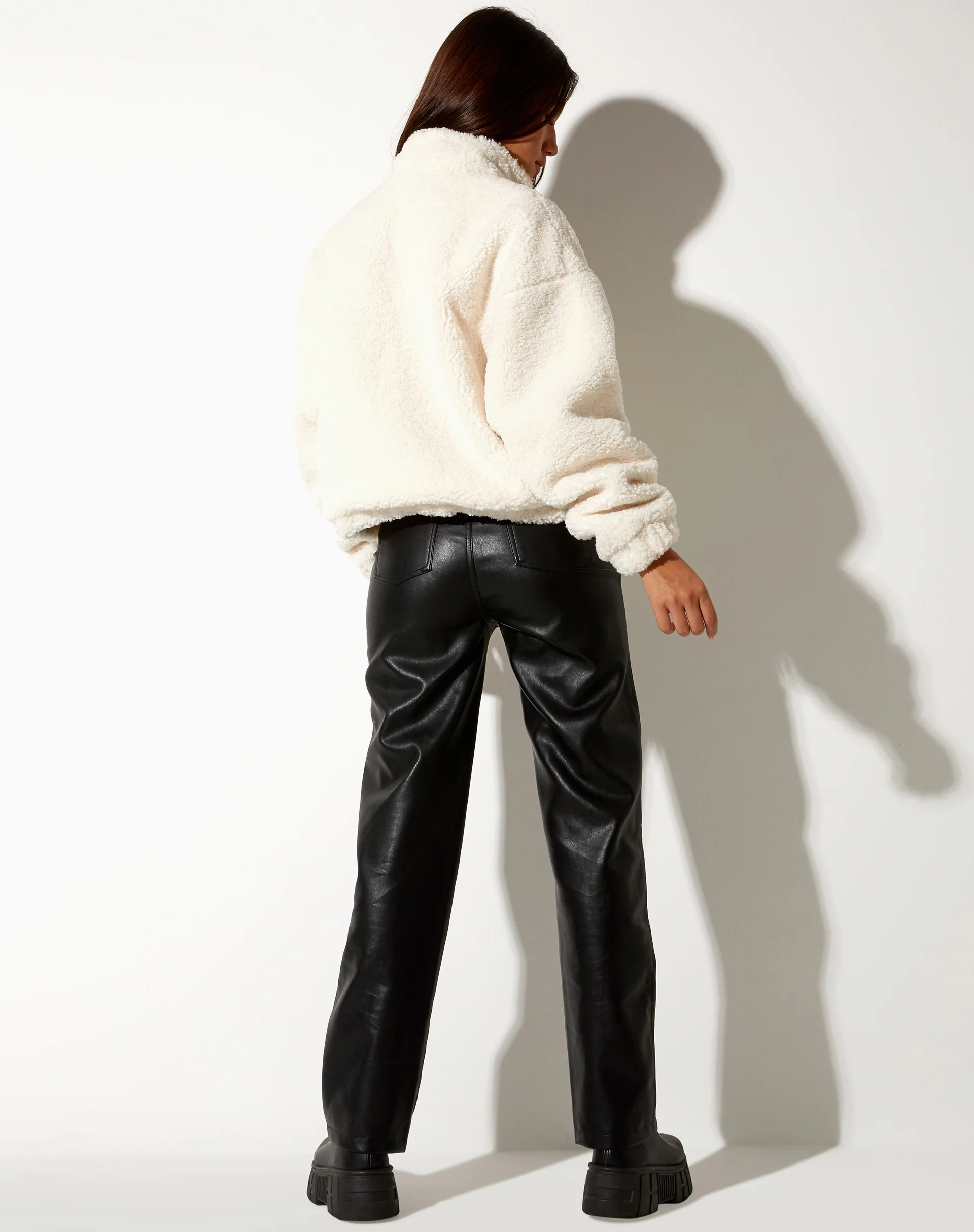 Nero Jacket in Borg Ivory with 'Angel Energy' Label - Image 5
