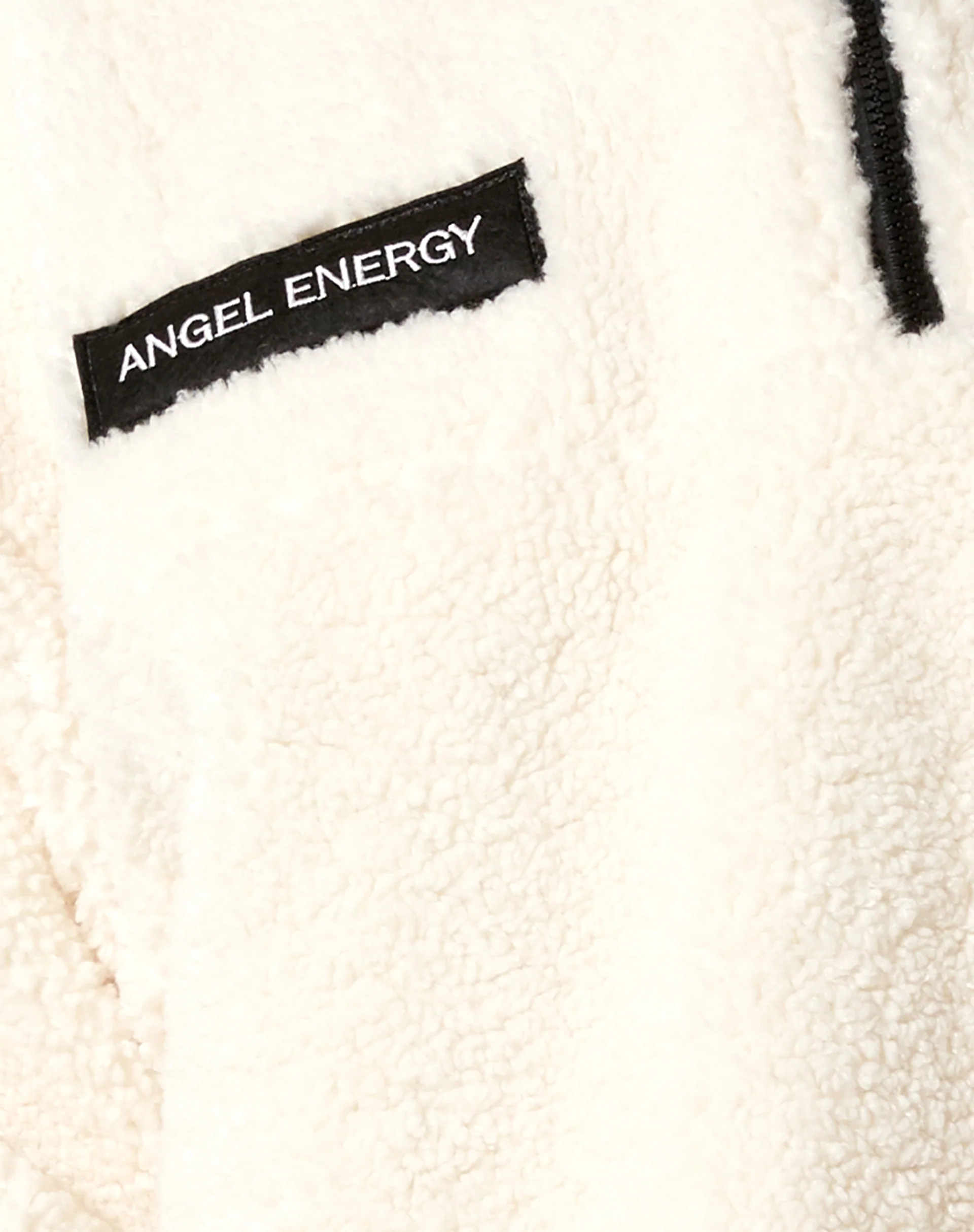 Nero Jacket in Borg Ivory with 'Angel Energy' Label - Image 6