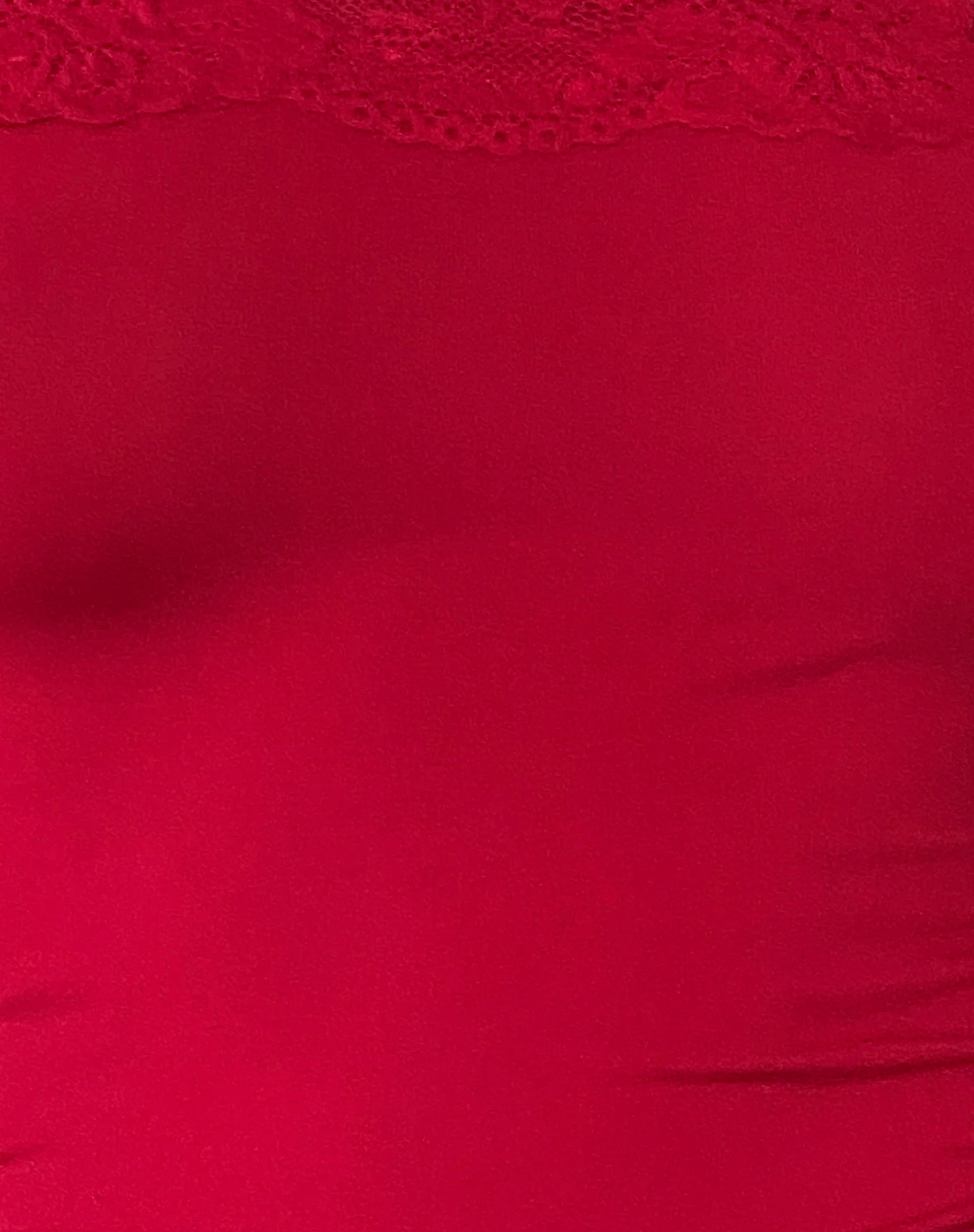 Nesel Bardot Top in Slinky Lace Red - Image 6