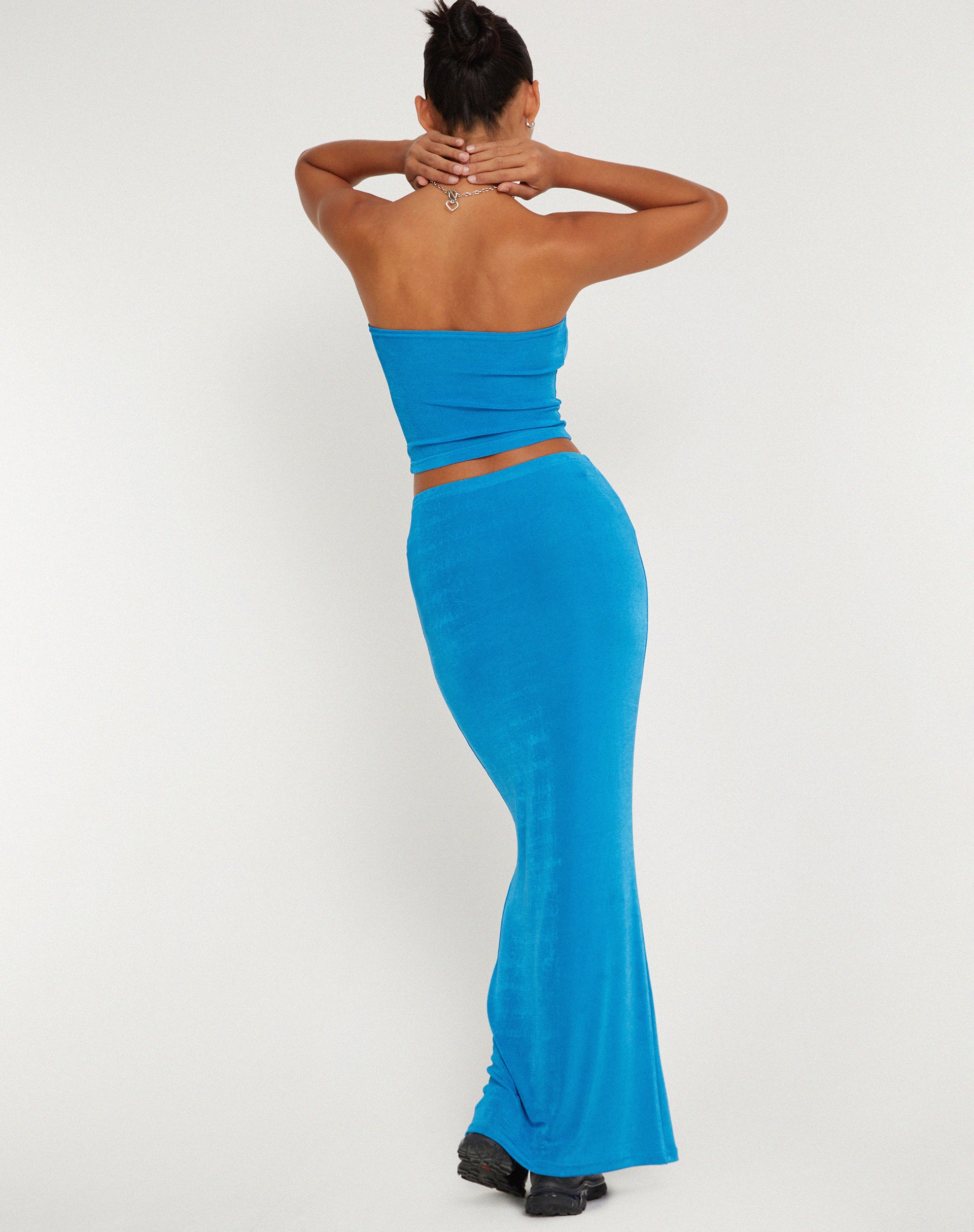 New Tulus Flood Maxi Skirt in Electric Blue - Image 2