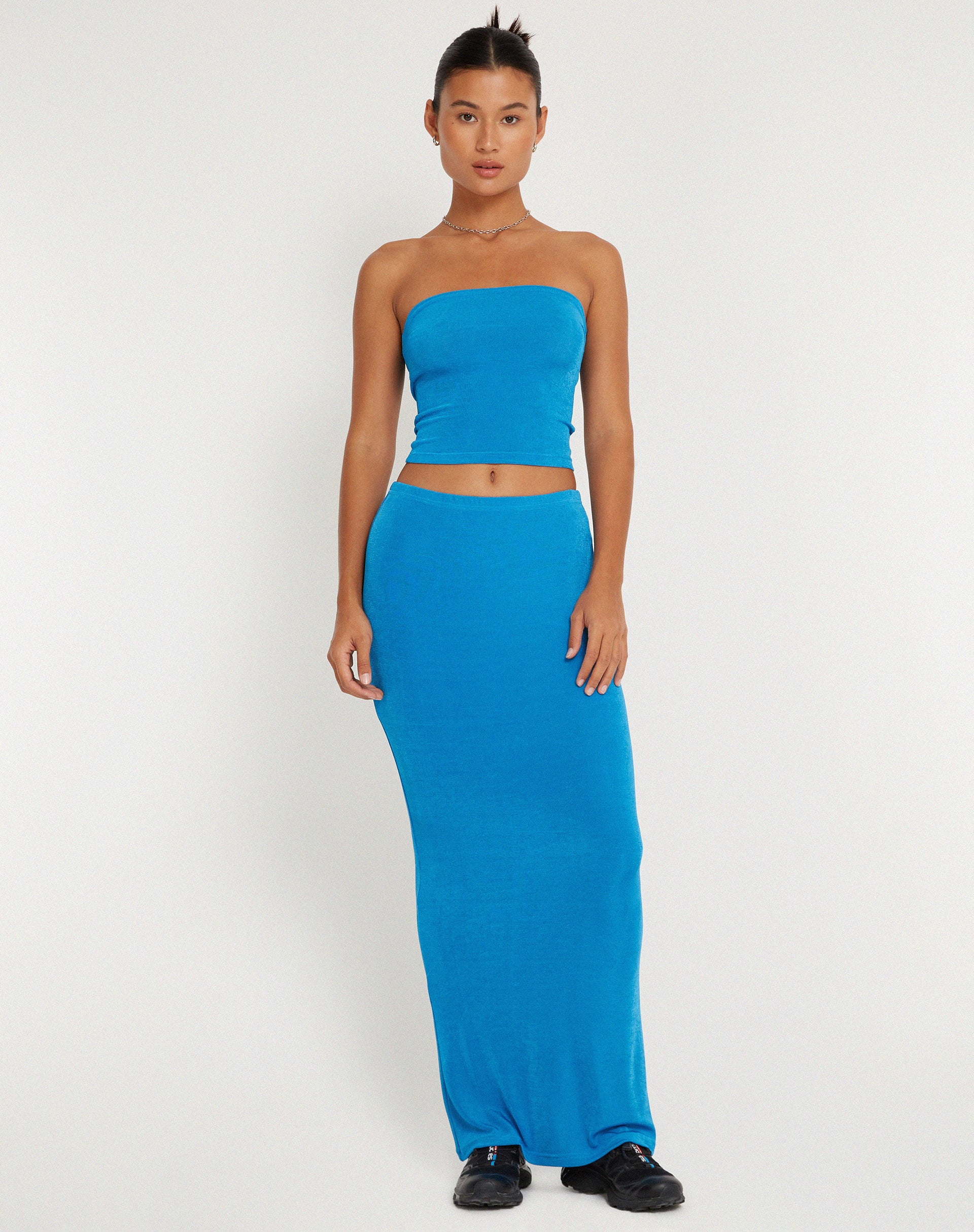 New Tulus Flood Maxi Skirt in Electric Blue - Image 3